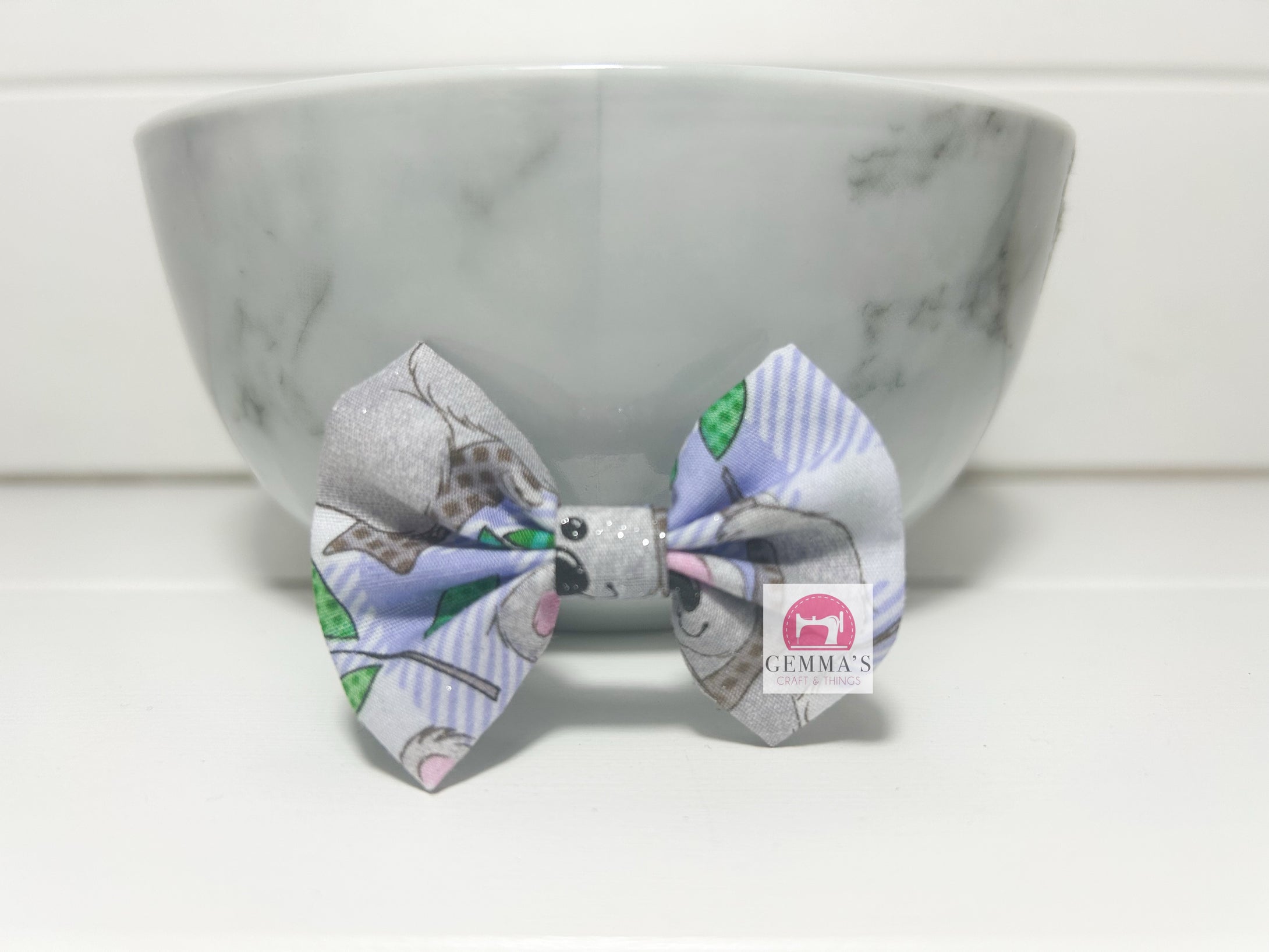 Glitter Koala Small Bow