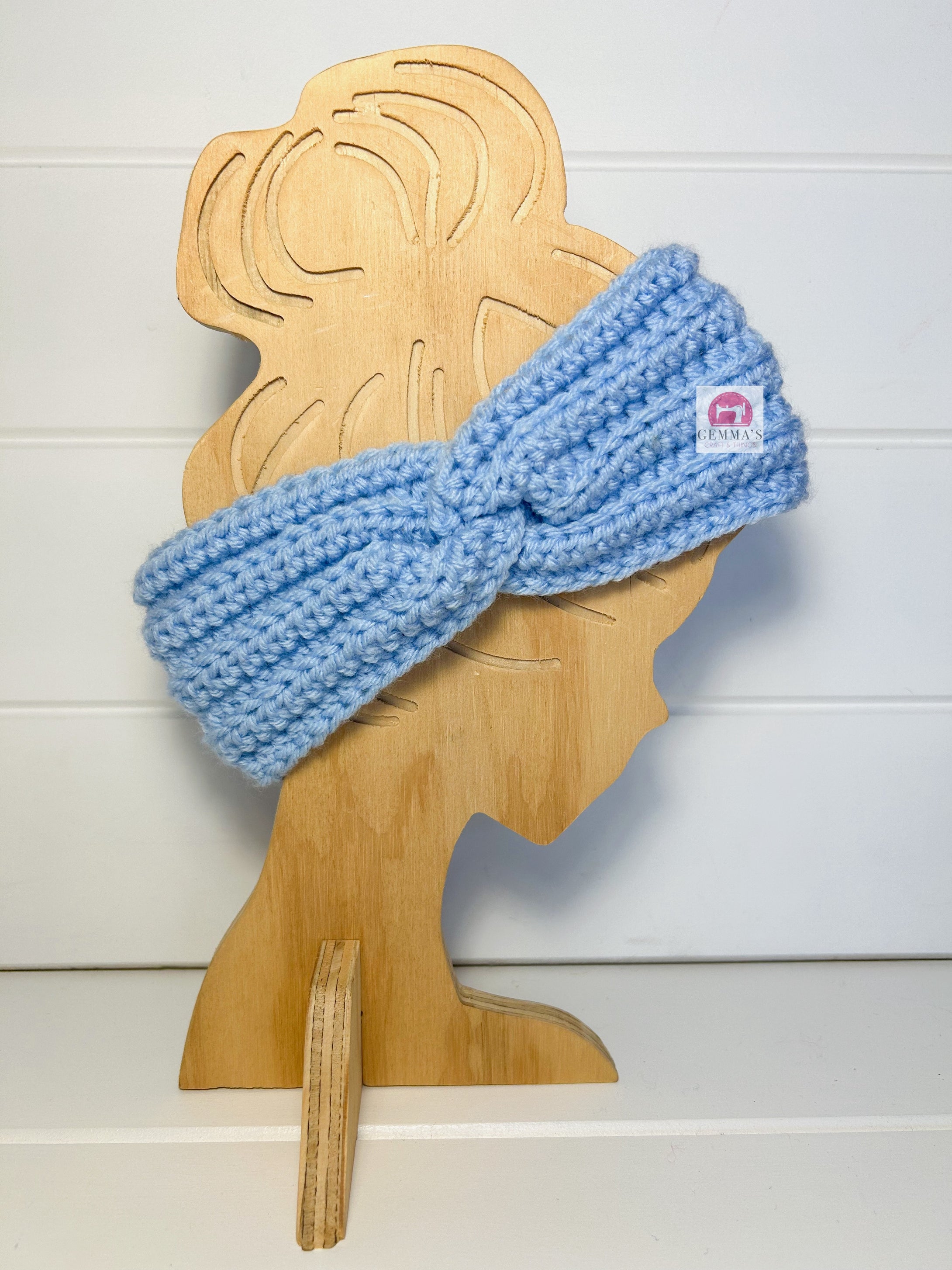 Light Blue Ear Warmer Kids Size