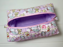 Load image into Gallery viewer, Purple Bear and Friends Quilted Pouch
