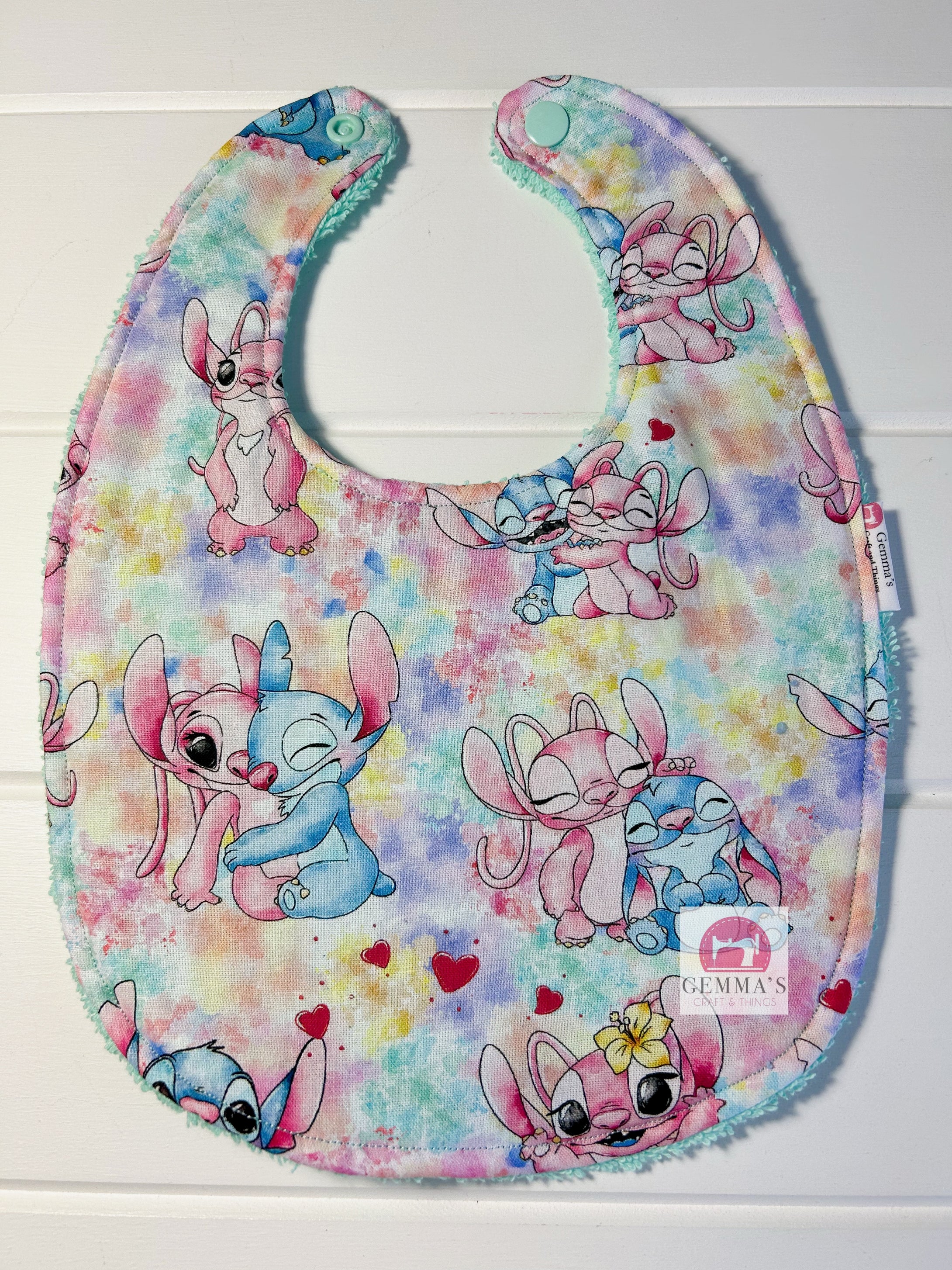 Pink Alien Feeding Bib