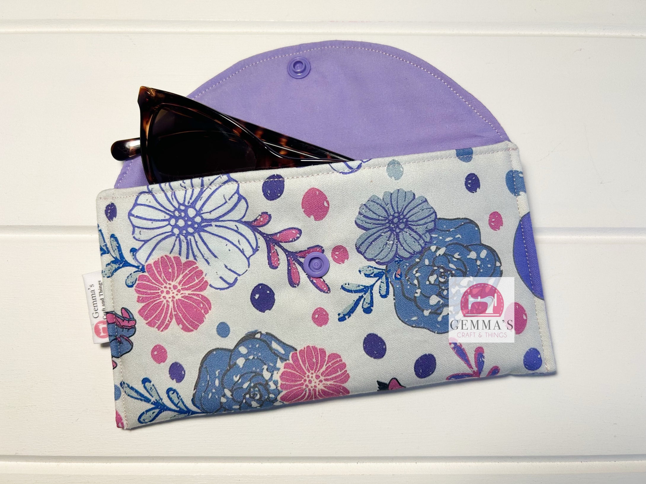 Purple Elephant Glasses Case