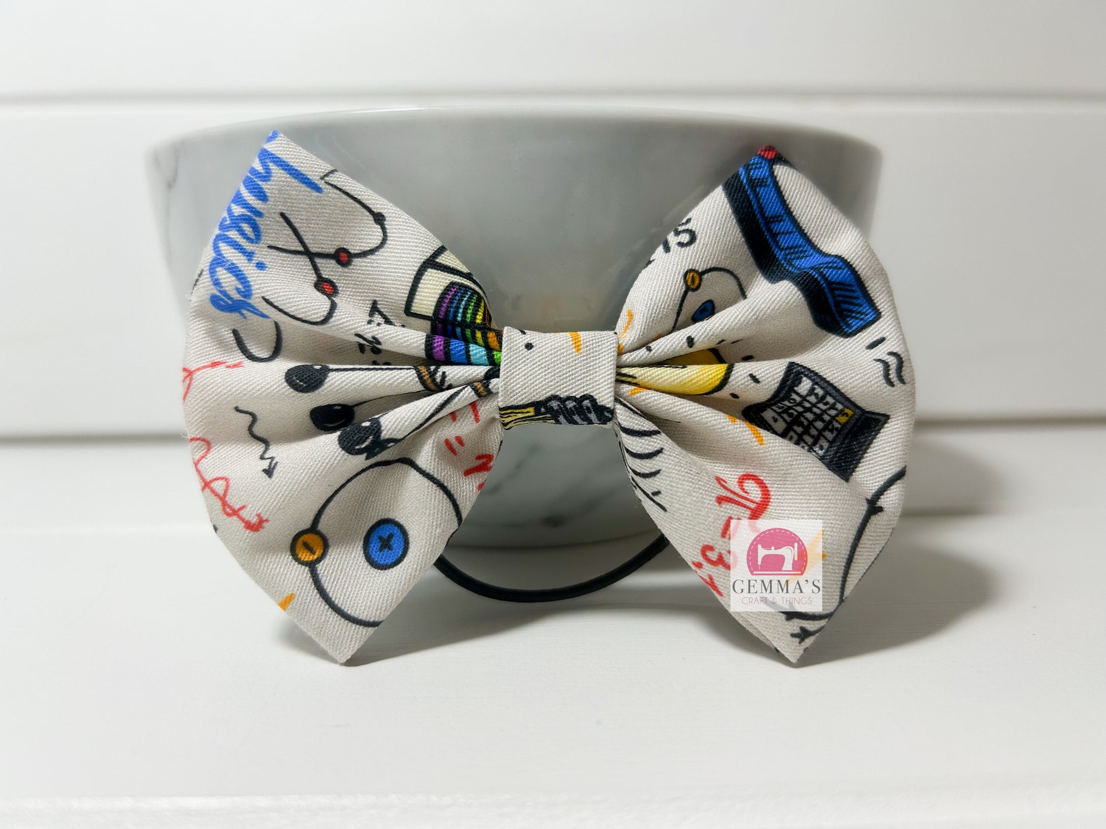 Science Teacher Large Bow