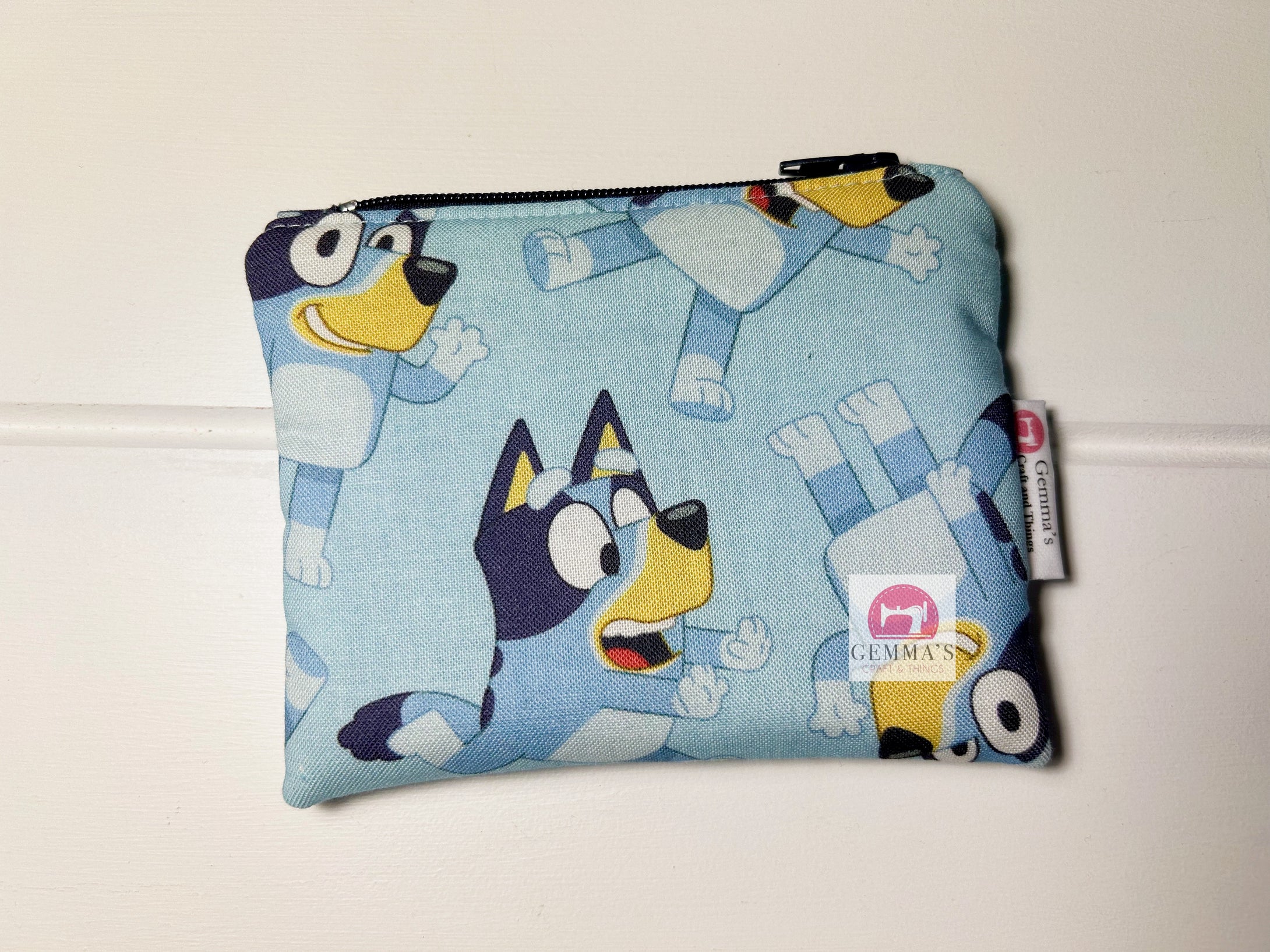 Light Blue Dog Coin Purse