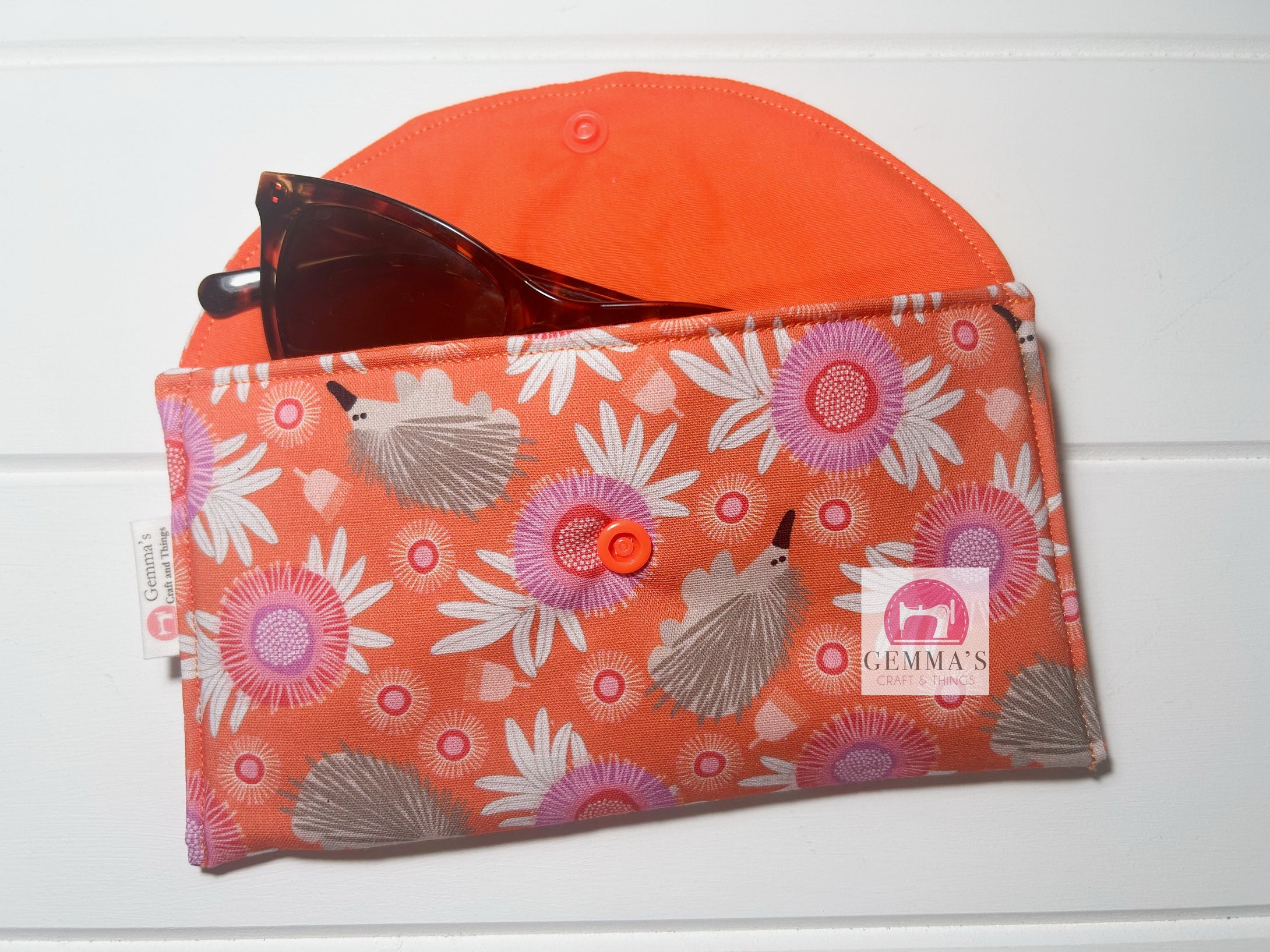 Orange Aussie Animal Glasses Case