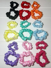 Load image into Gallery viewer, Hot Pink Silk Mini Scrunchie
