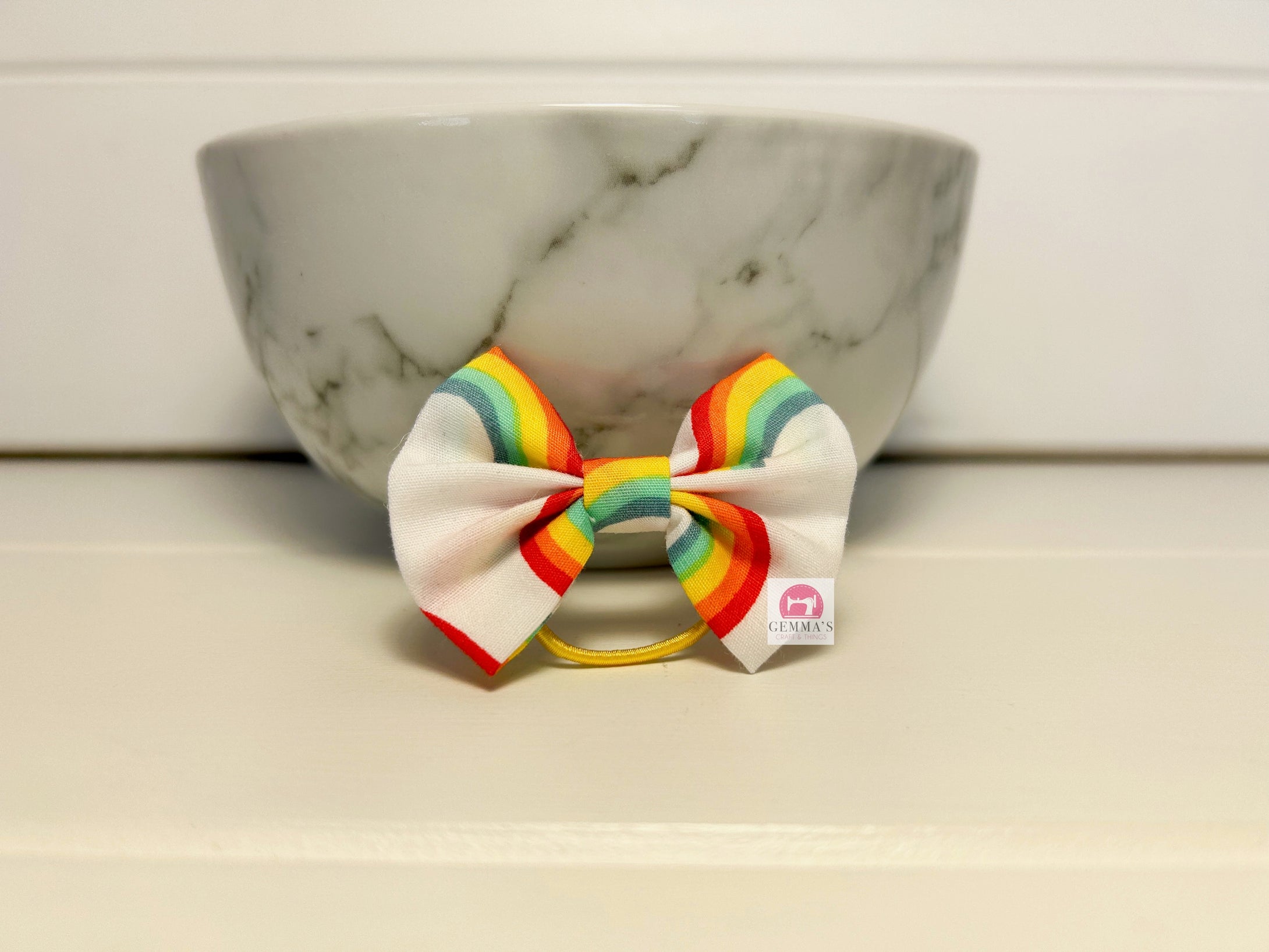 Red Rainbow Small Bow