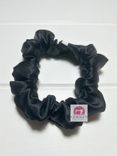 Load image into Gallery viewer, Black Silk Scrunchie
