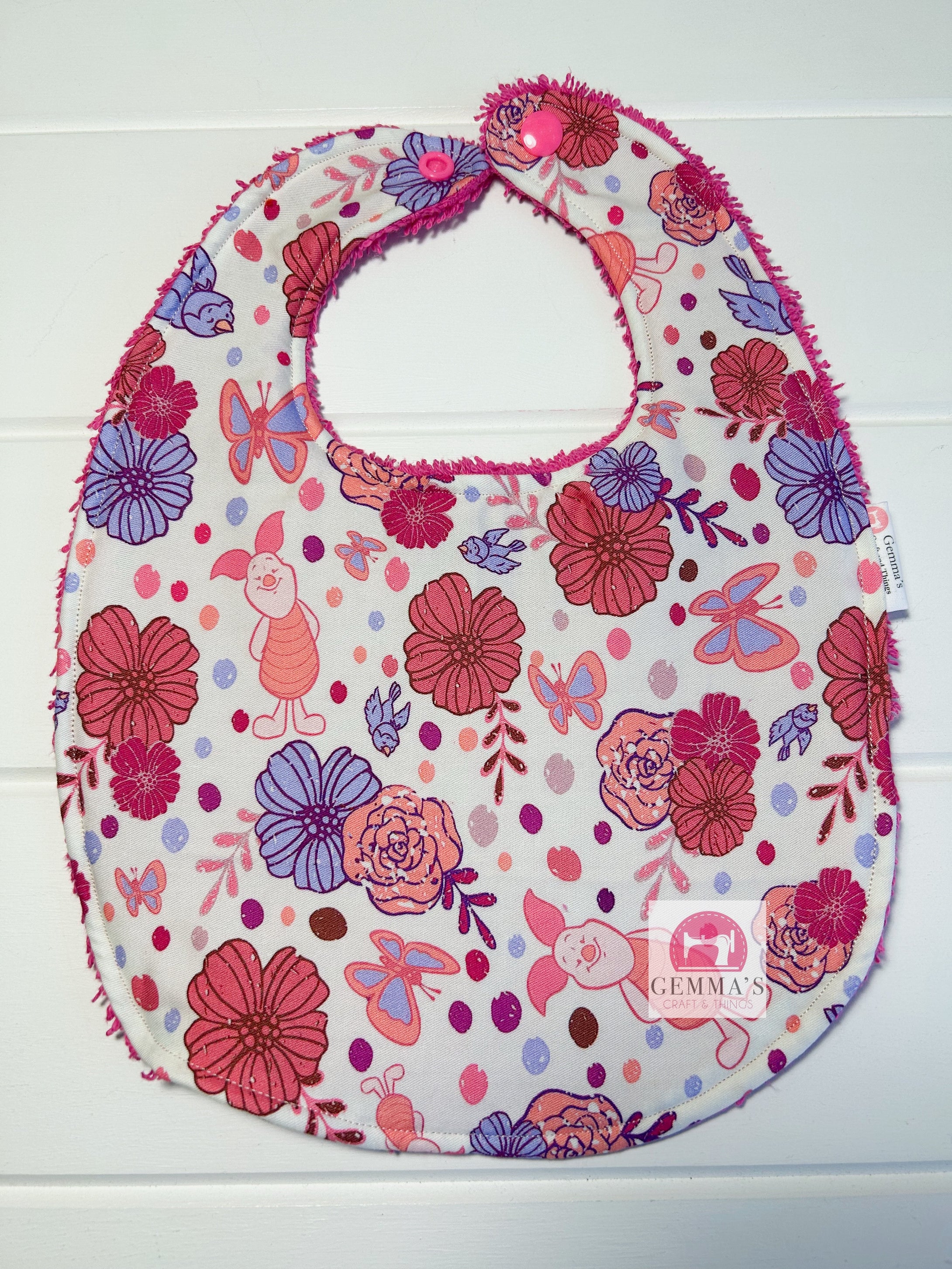 Pink Pig Feeding Bib