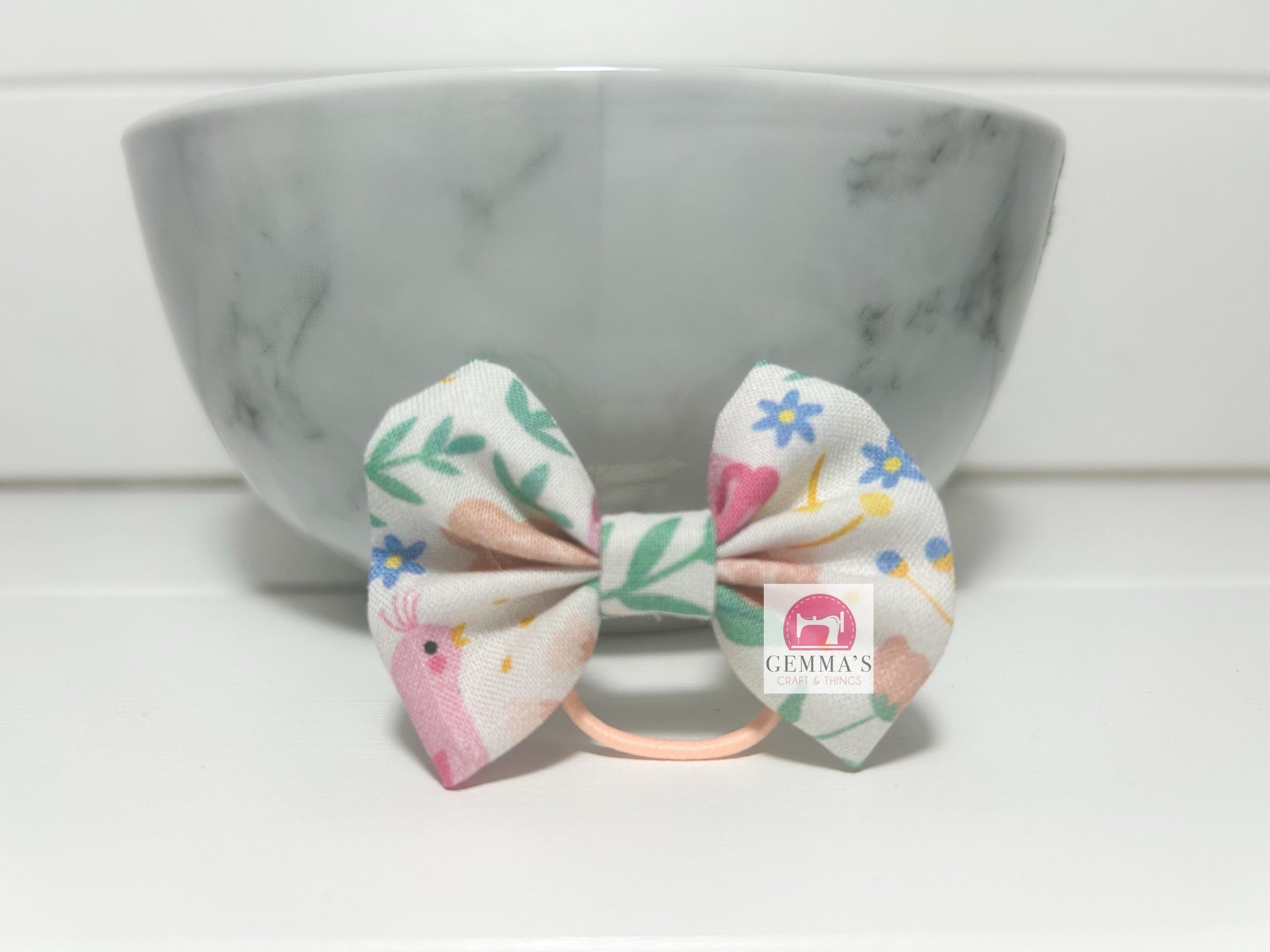 Floral Koala Small Bow
