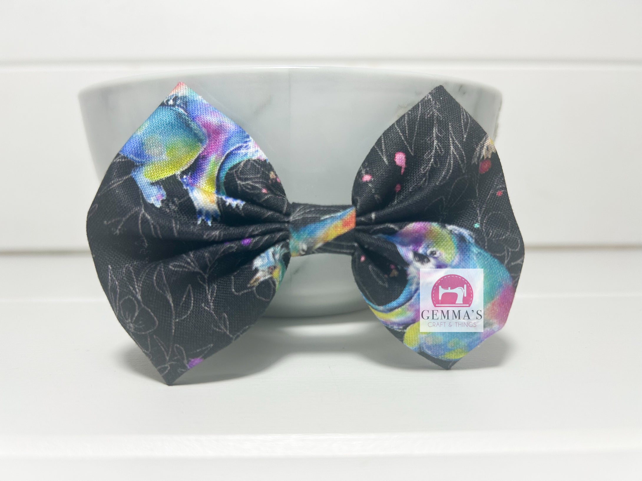 Black Aussie Animal Large Bow