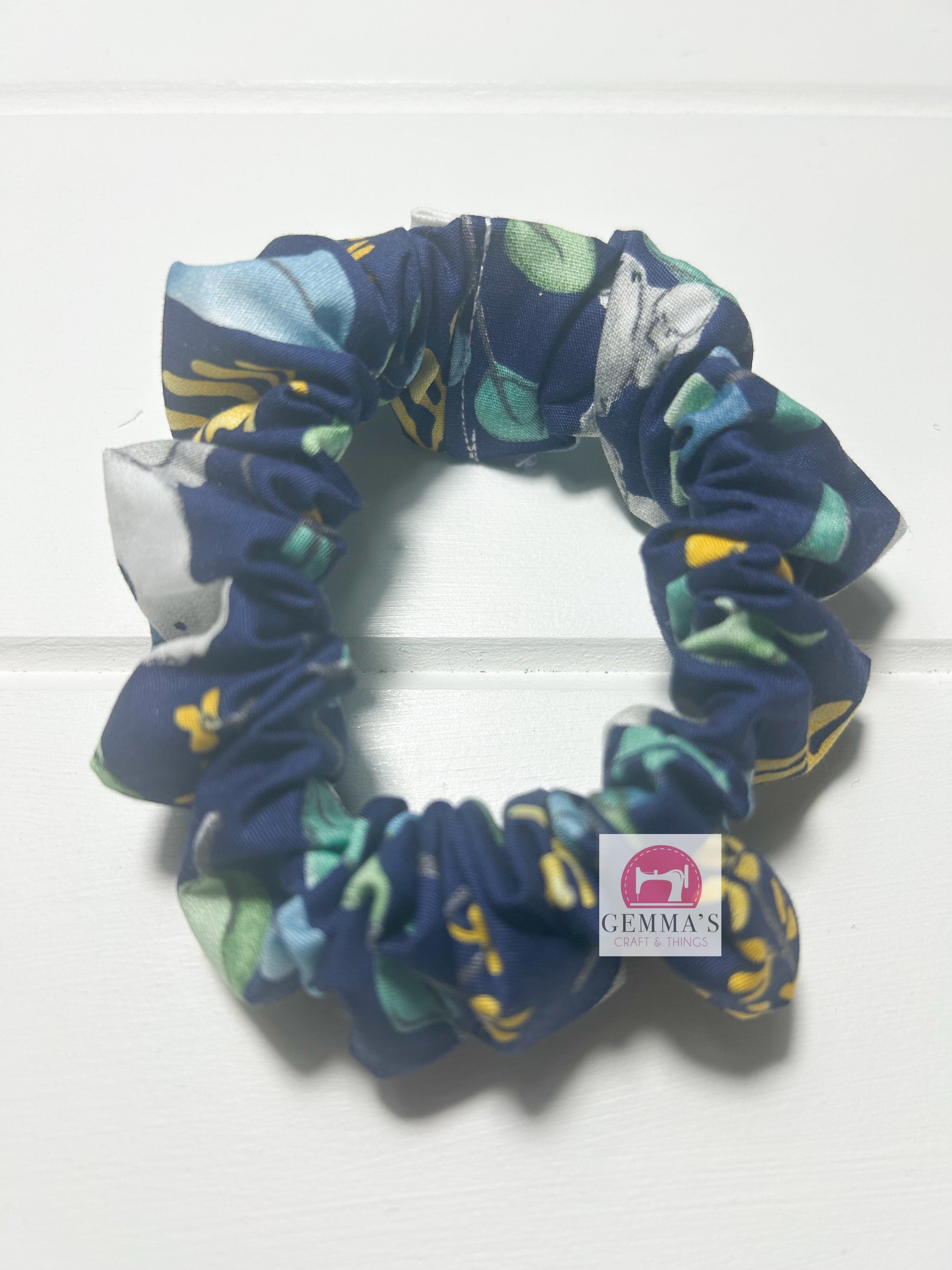 Navy Koala Scrunchie