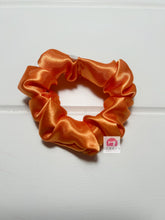 Load image into Gallery viewer, Orange Silk Mini Scrunchie
