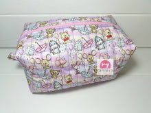 Load image into Gallery viewer, Purple Bear and Friends Quilted Pouch
