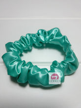 Load image into Gallery viewer, Aqua Silk Scrunchie
