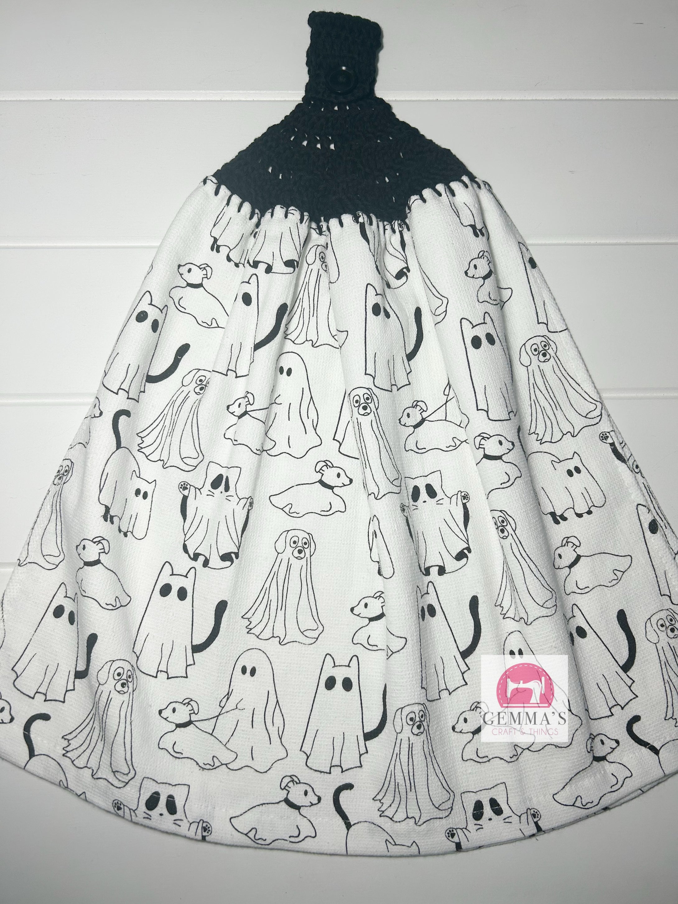 Halloween Ghost Tea Towel
