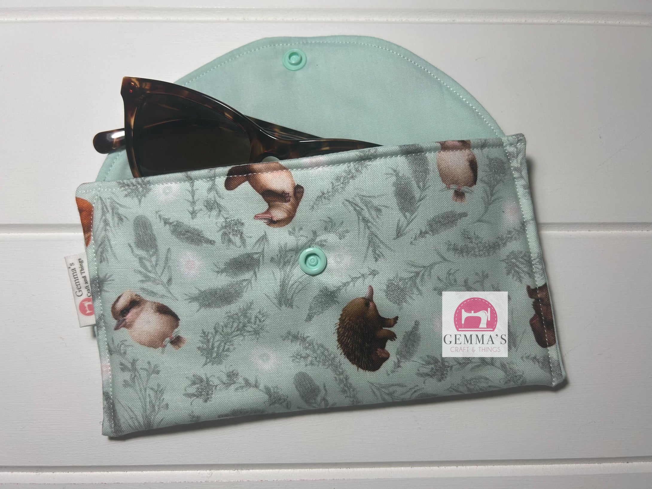 Aqua Aussie Animal Glasses Case