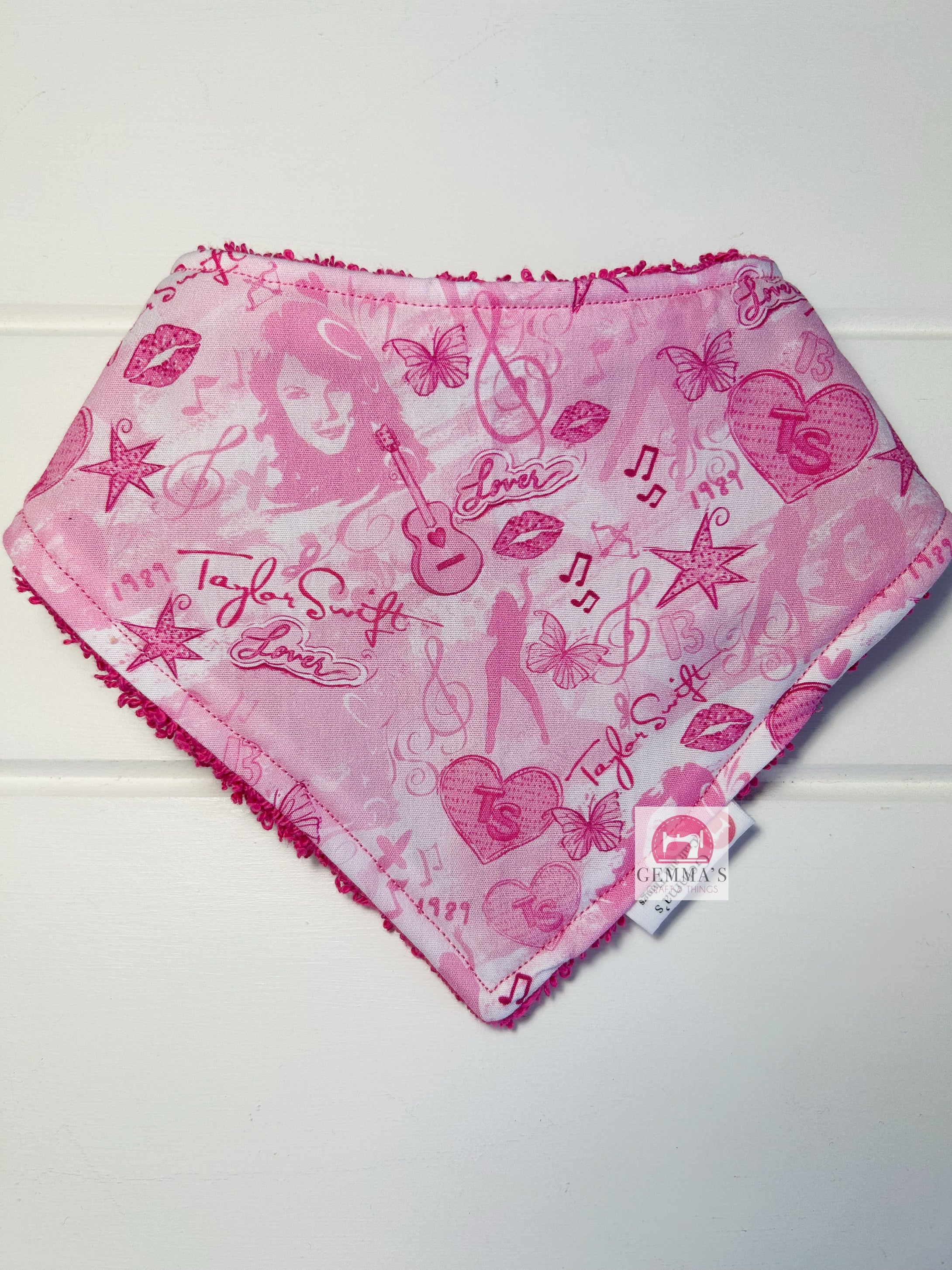 Pink Swiftie Bandanna Bib