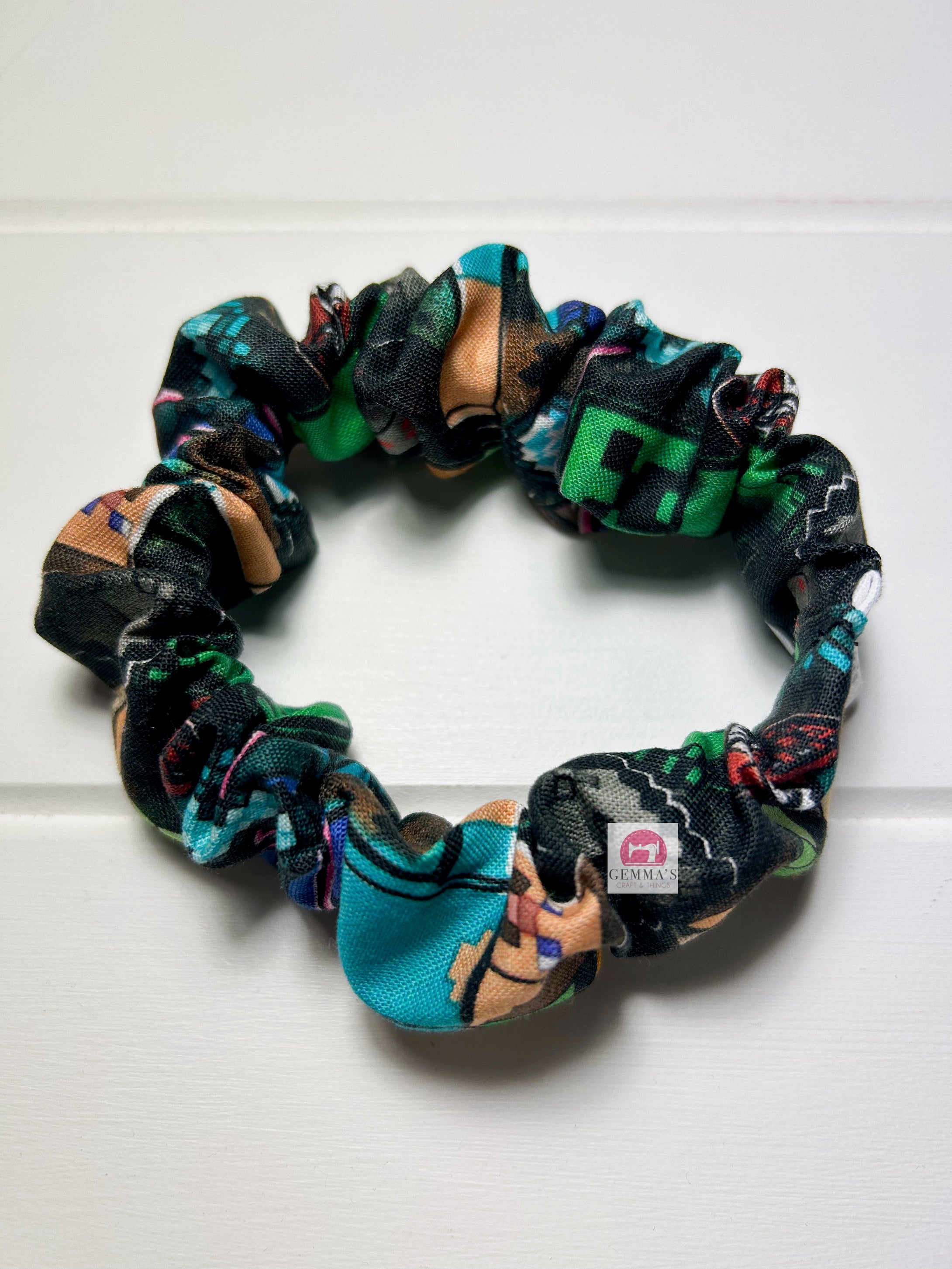 Black Mining Scrunchie