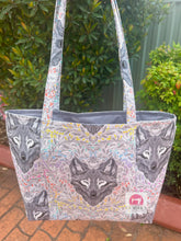 Load image into Gallery viewer, Floral Fox Tote Bag
