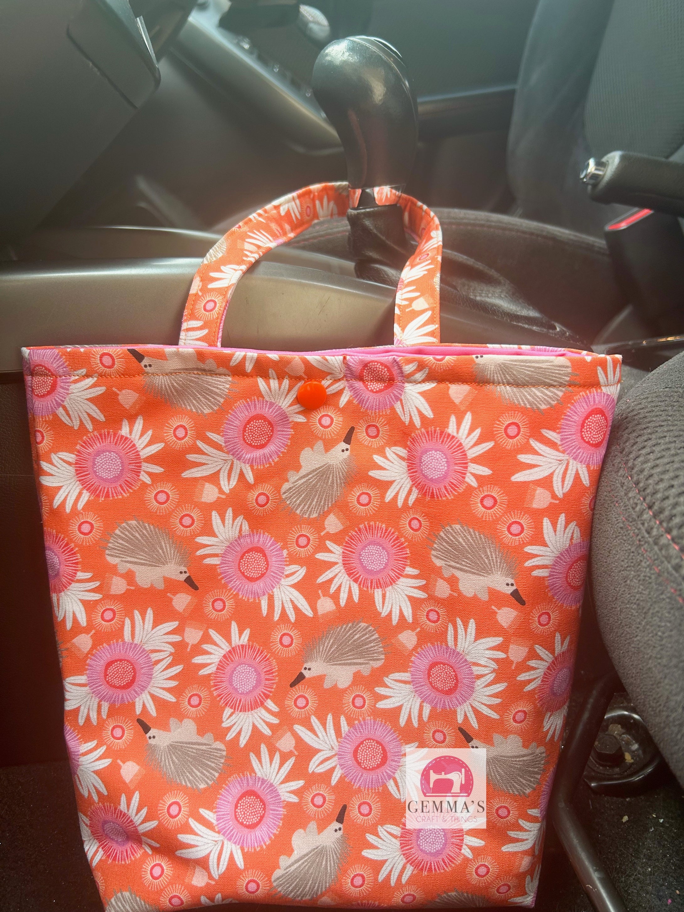 Orange Aussie Animal Car Bin Bag