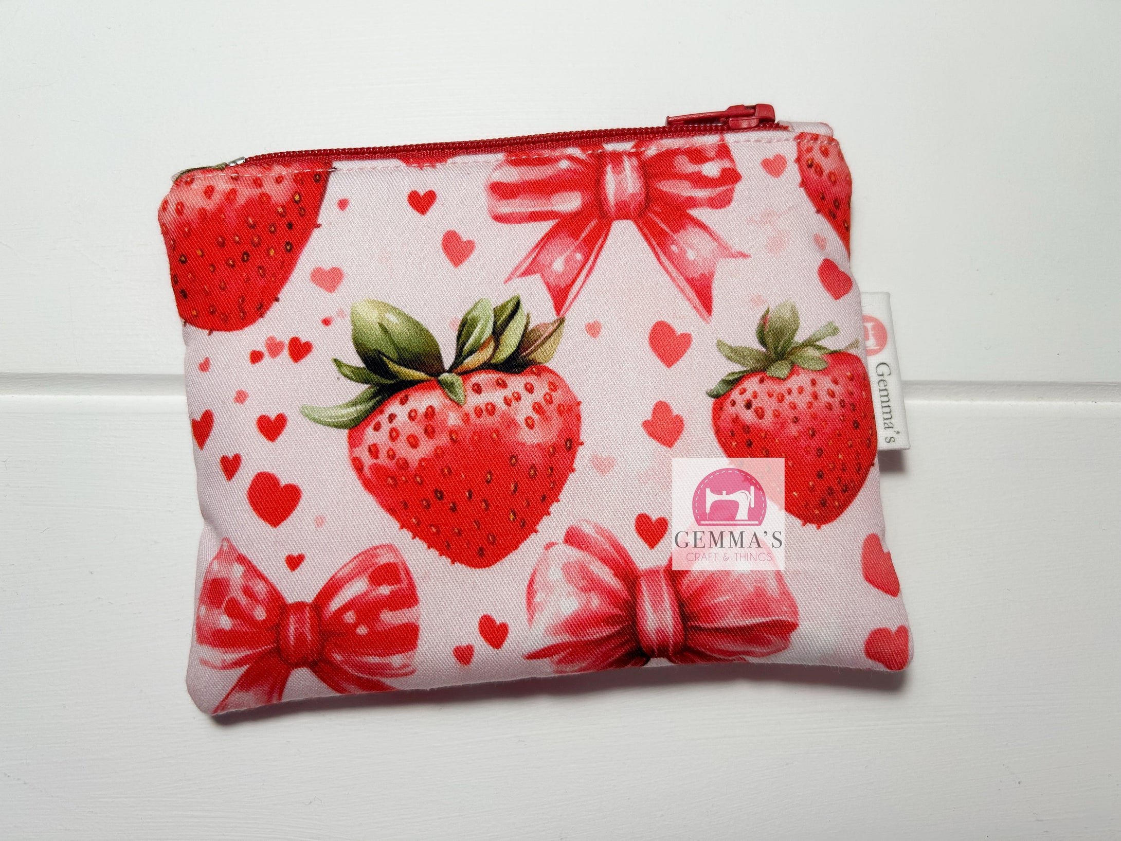 Red Strawberry Coin Purse