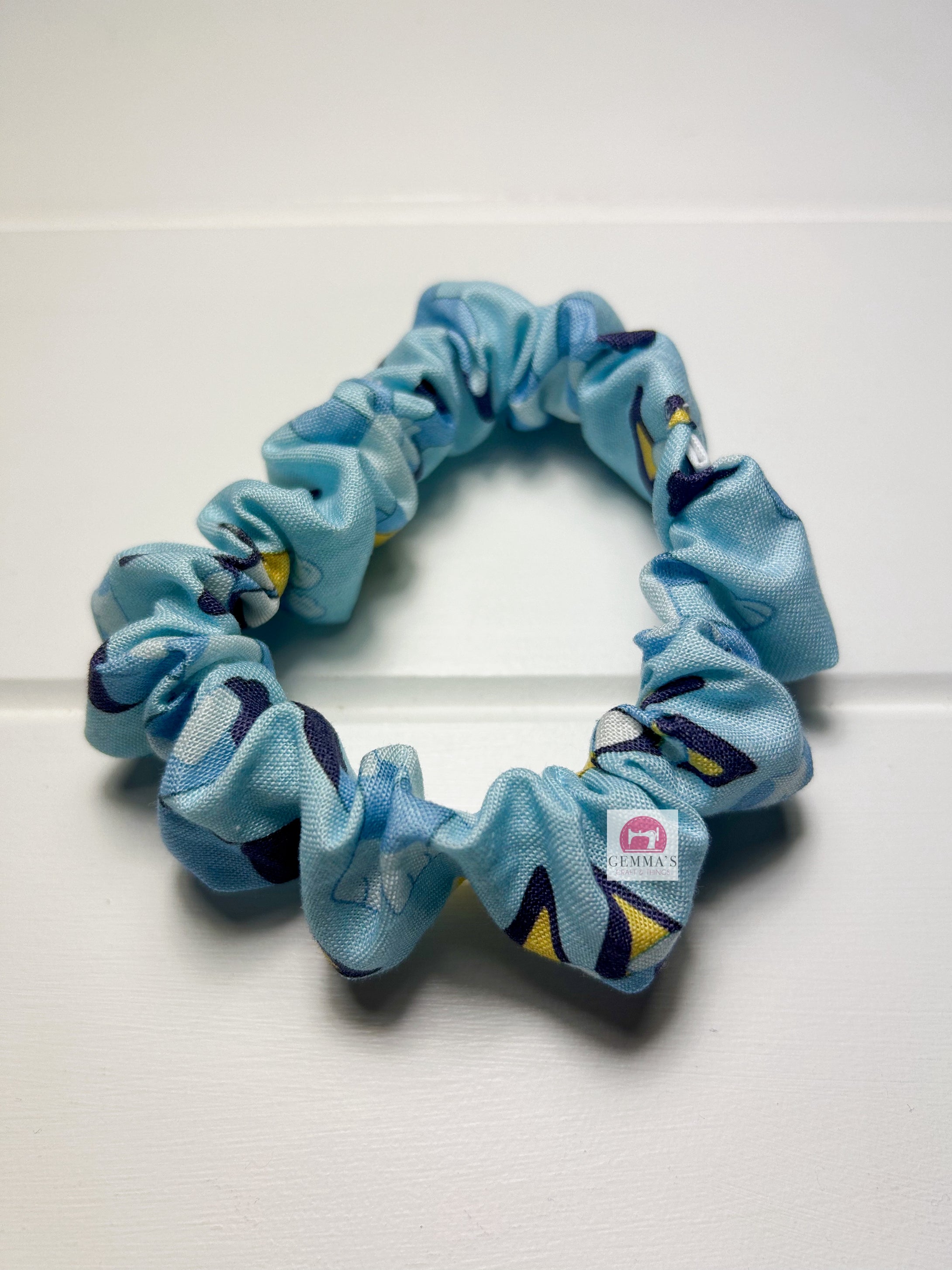 Light Blue Dog Scrunchie