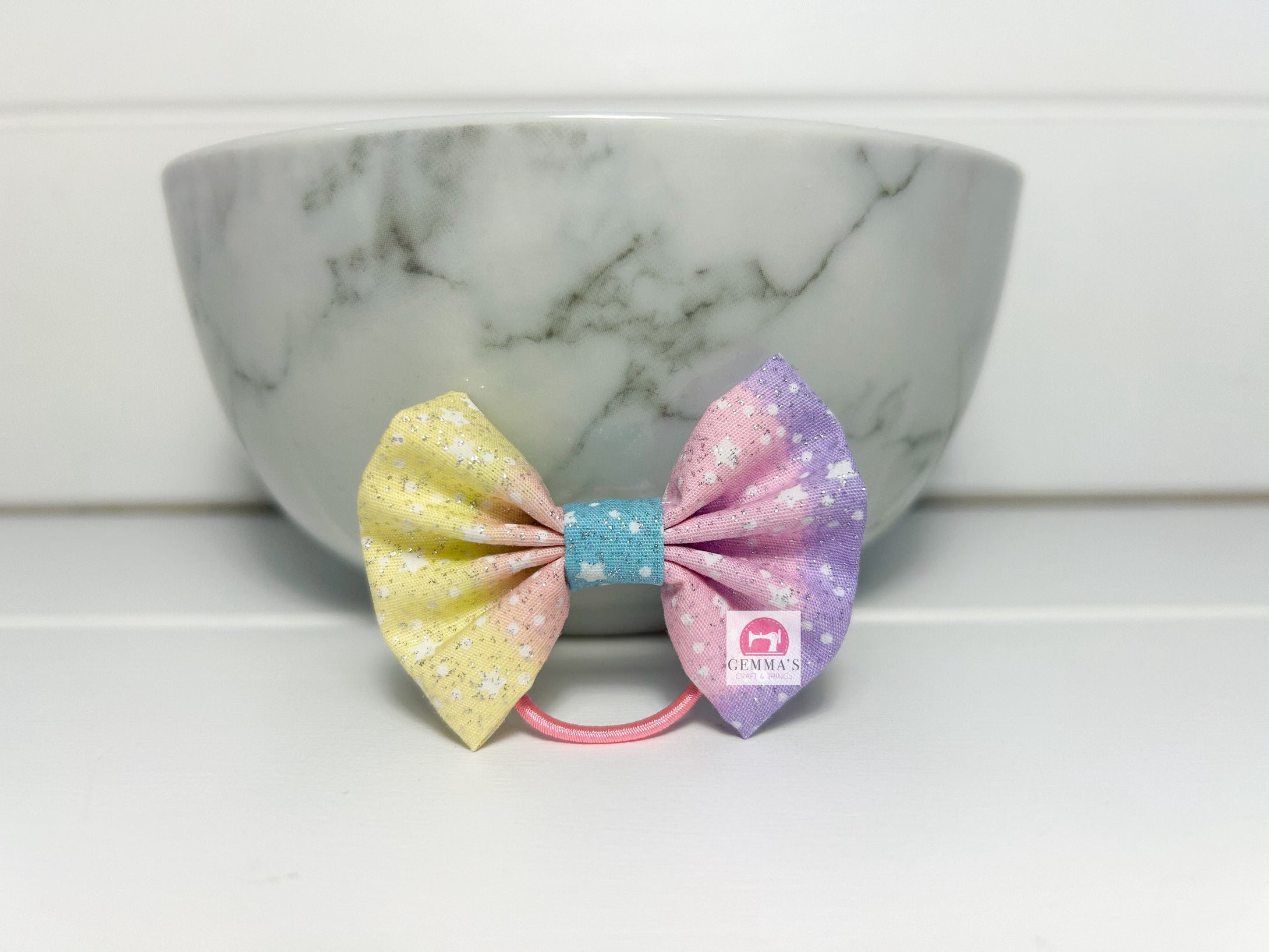 Sparkly Star Small Bow