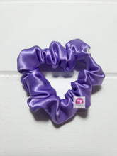 Load image into Gallery viewer, Purple Silk Mini Scrunchie
