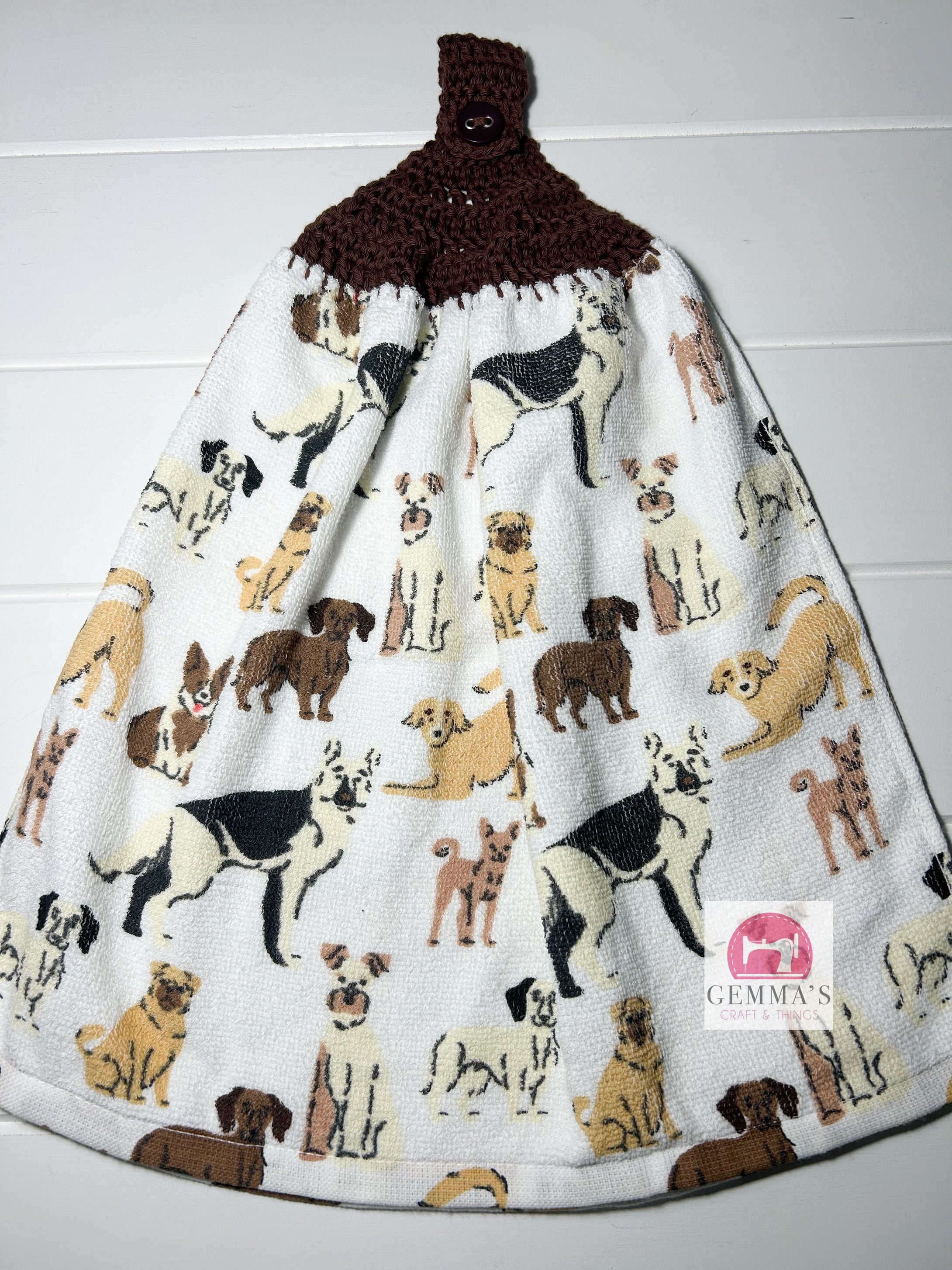 Dogs Tea Towel