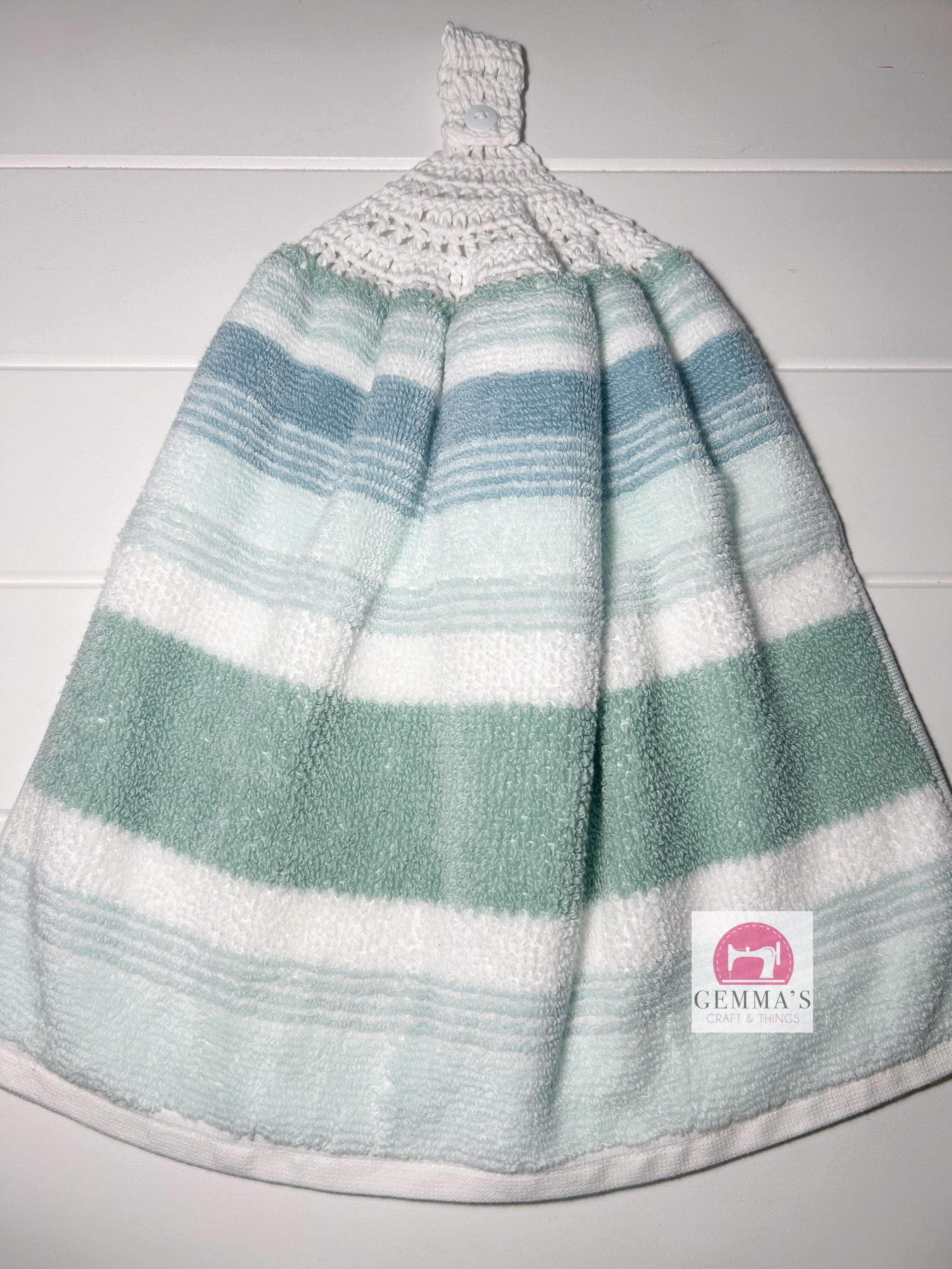 Mint Stripes Tea Towel