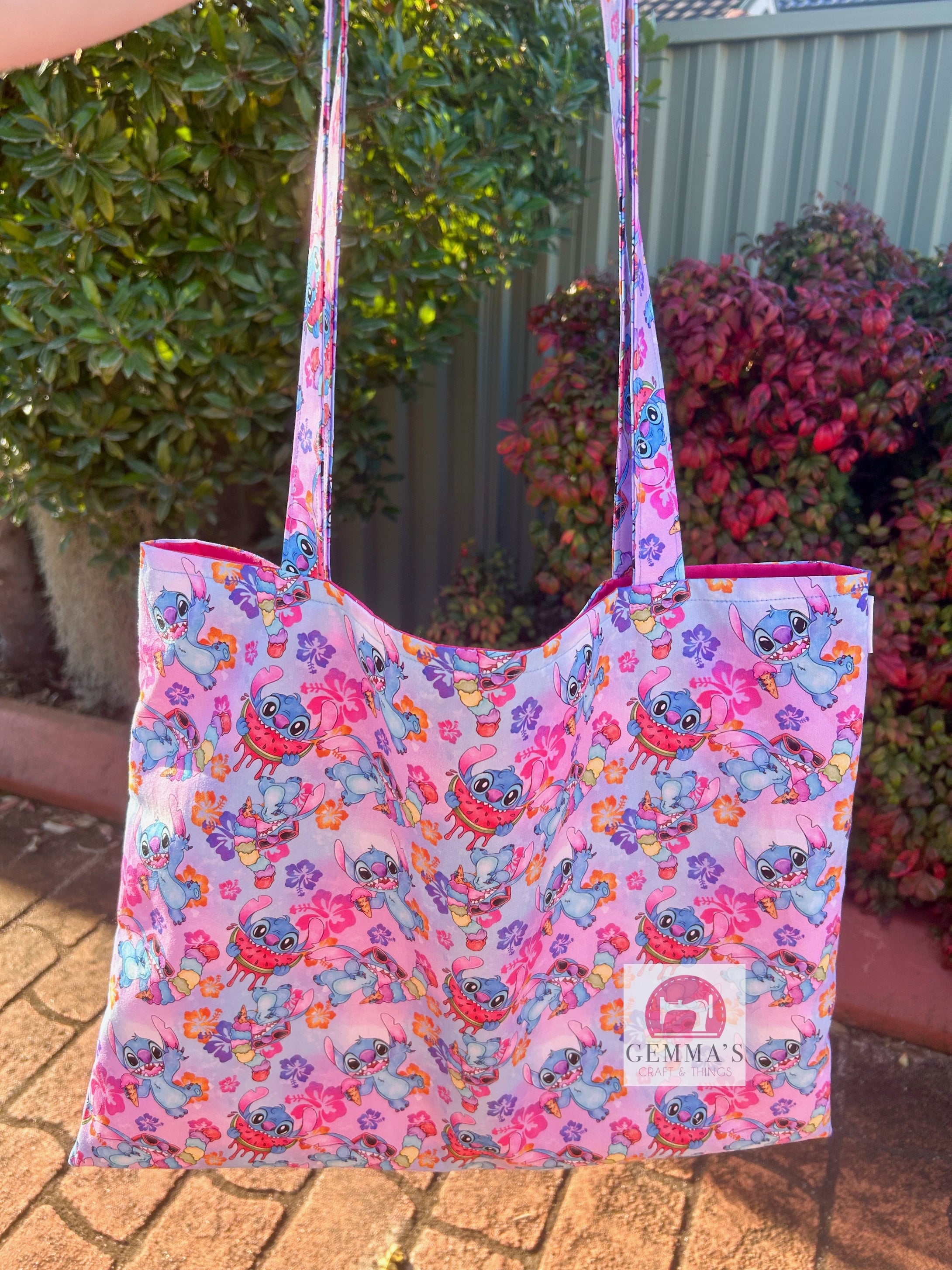 Tropical Blue Alien Shopping Bag