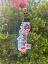 Load image into Gallery viewer, Blue Bear Scrunchie Wristlet
