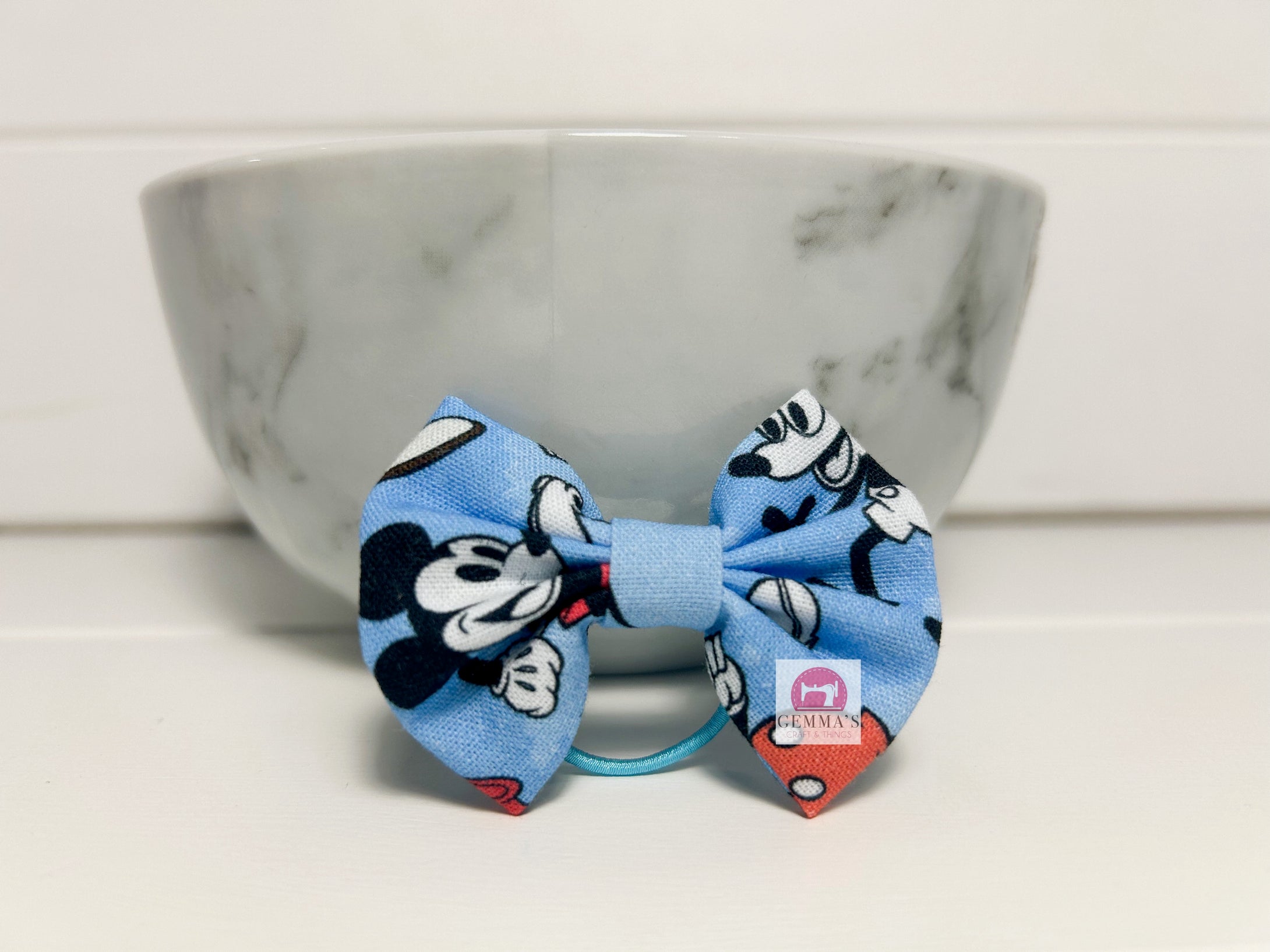 Blue Mouse Small Bow