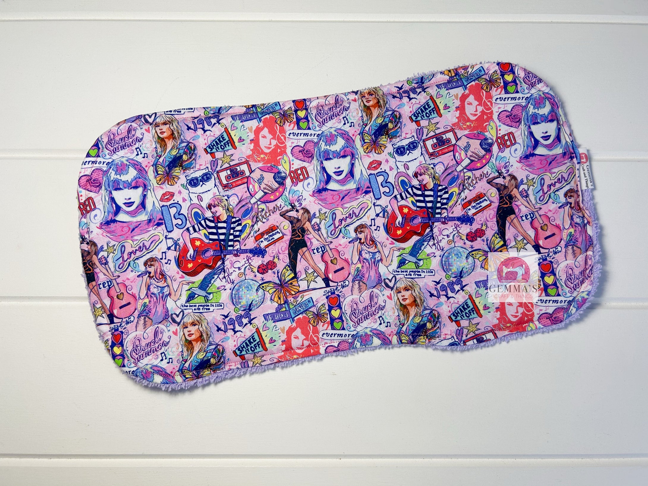 Purple Swiftie Burp Cloth