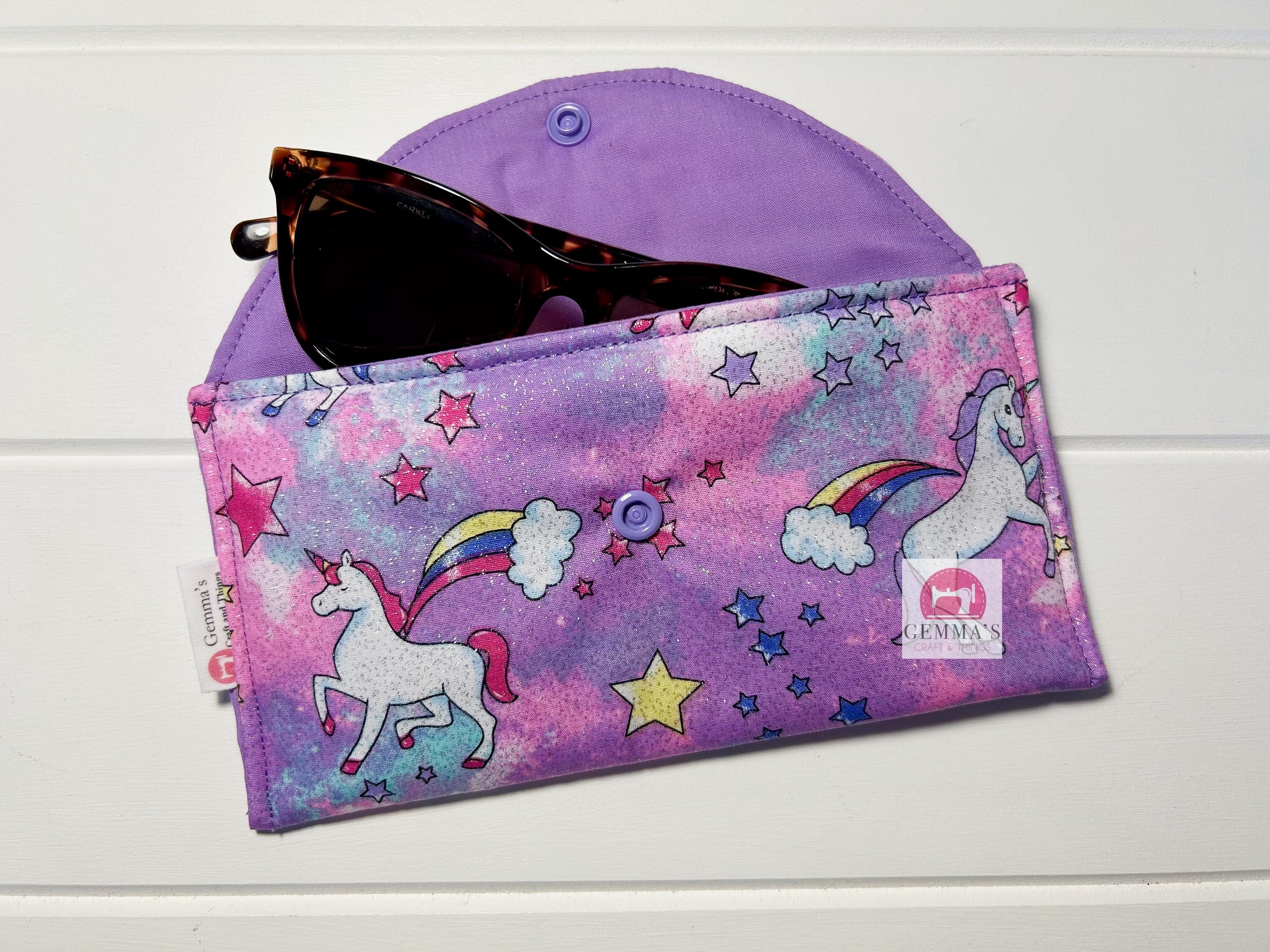 Sparkly Unicorn Glasses Case