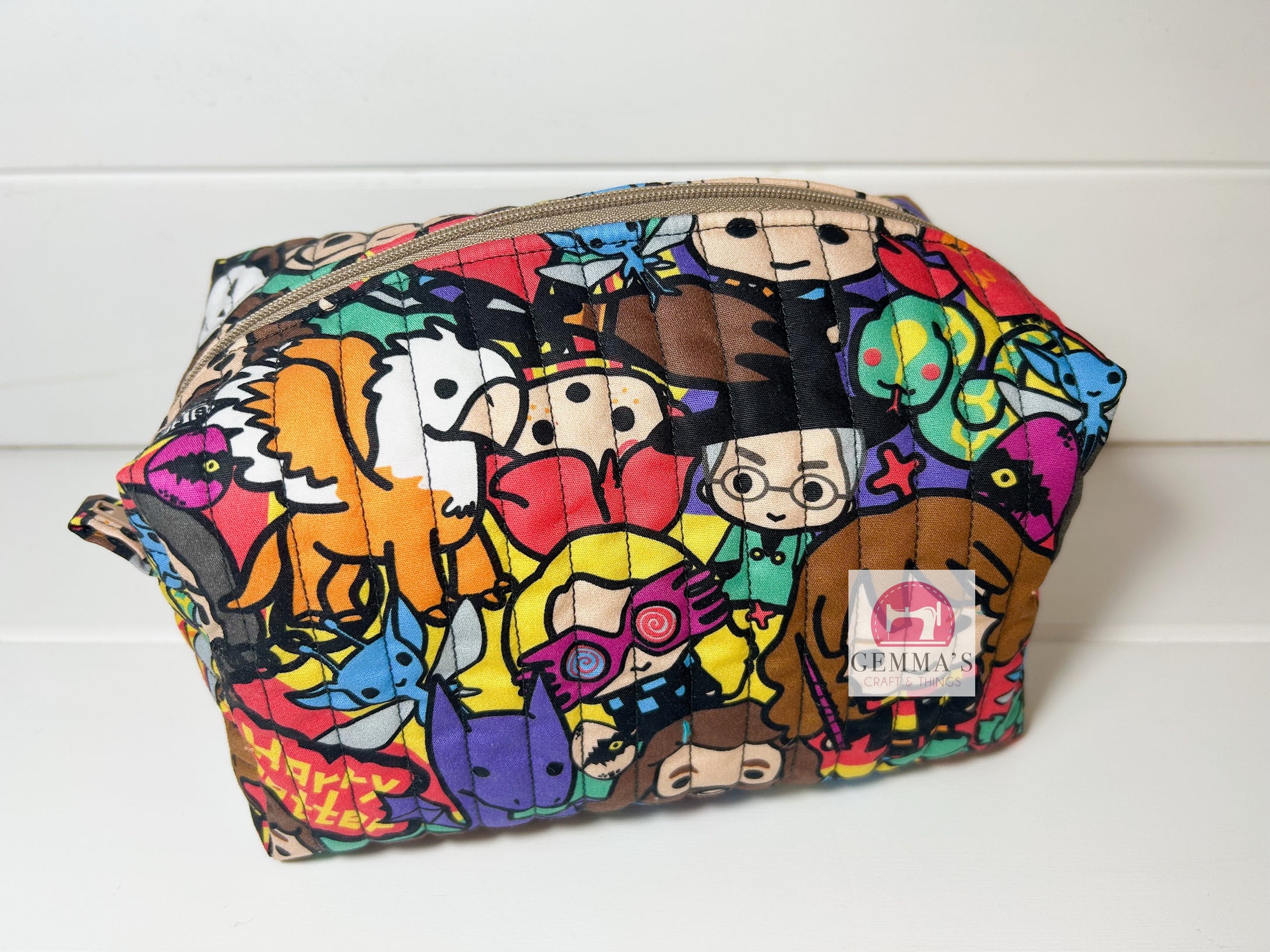 Rainbow Wizard Quilted Pouch