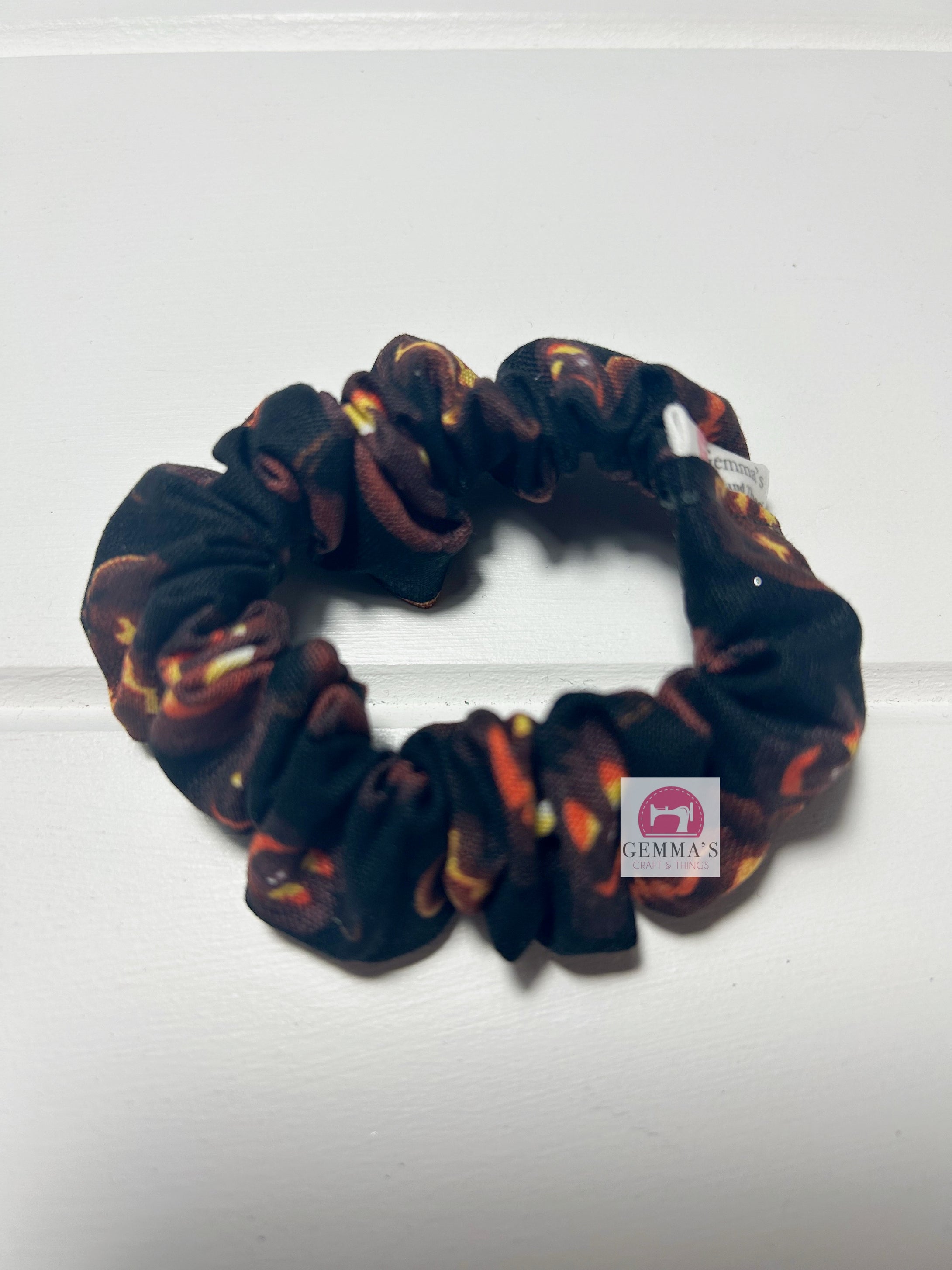 Evil Pumpkin Mini Scrunchies