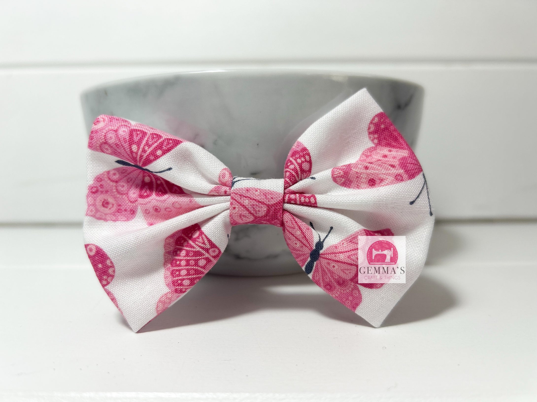 Hot Pink Butterfly Large Bow