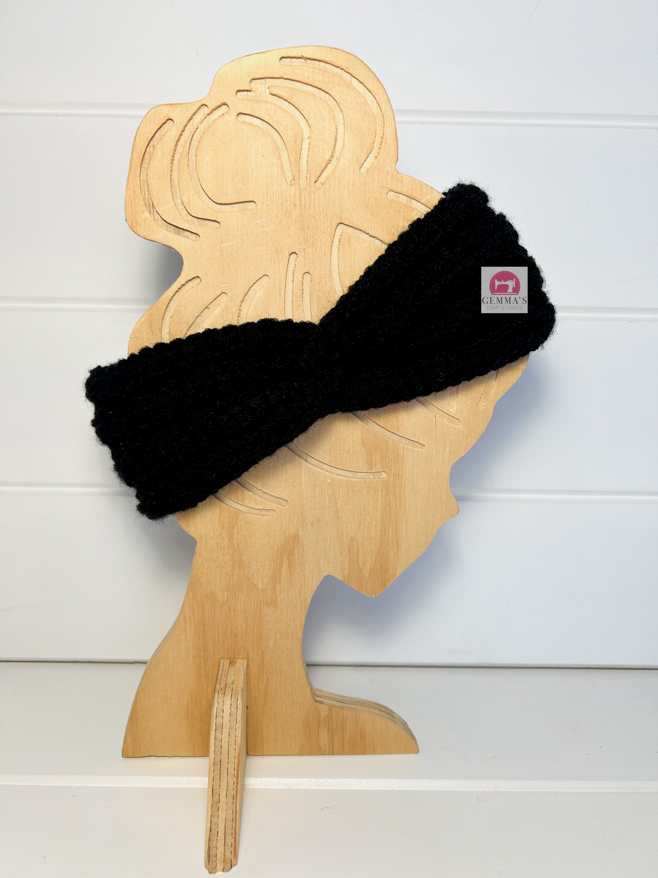 Black Ear Warmer Kids Size