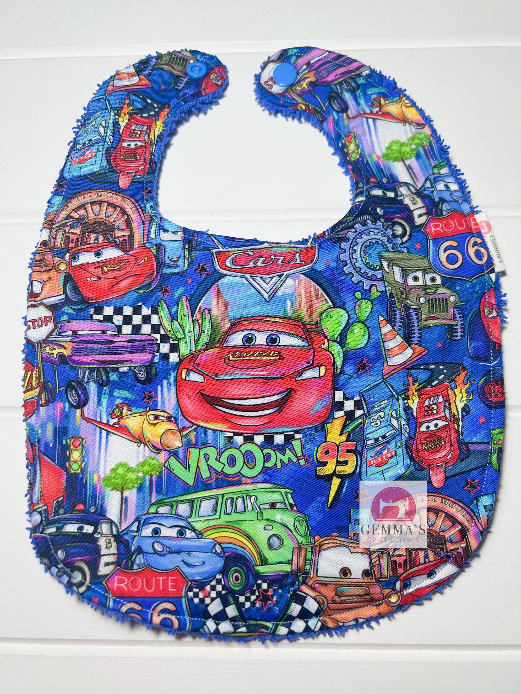 Red Car Feeding Bib