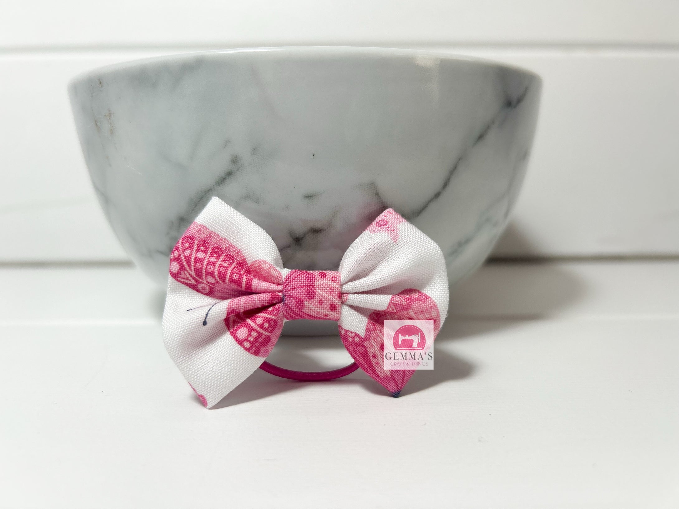 Hot Pink Butterfly Small Bow