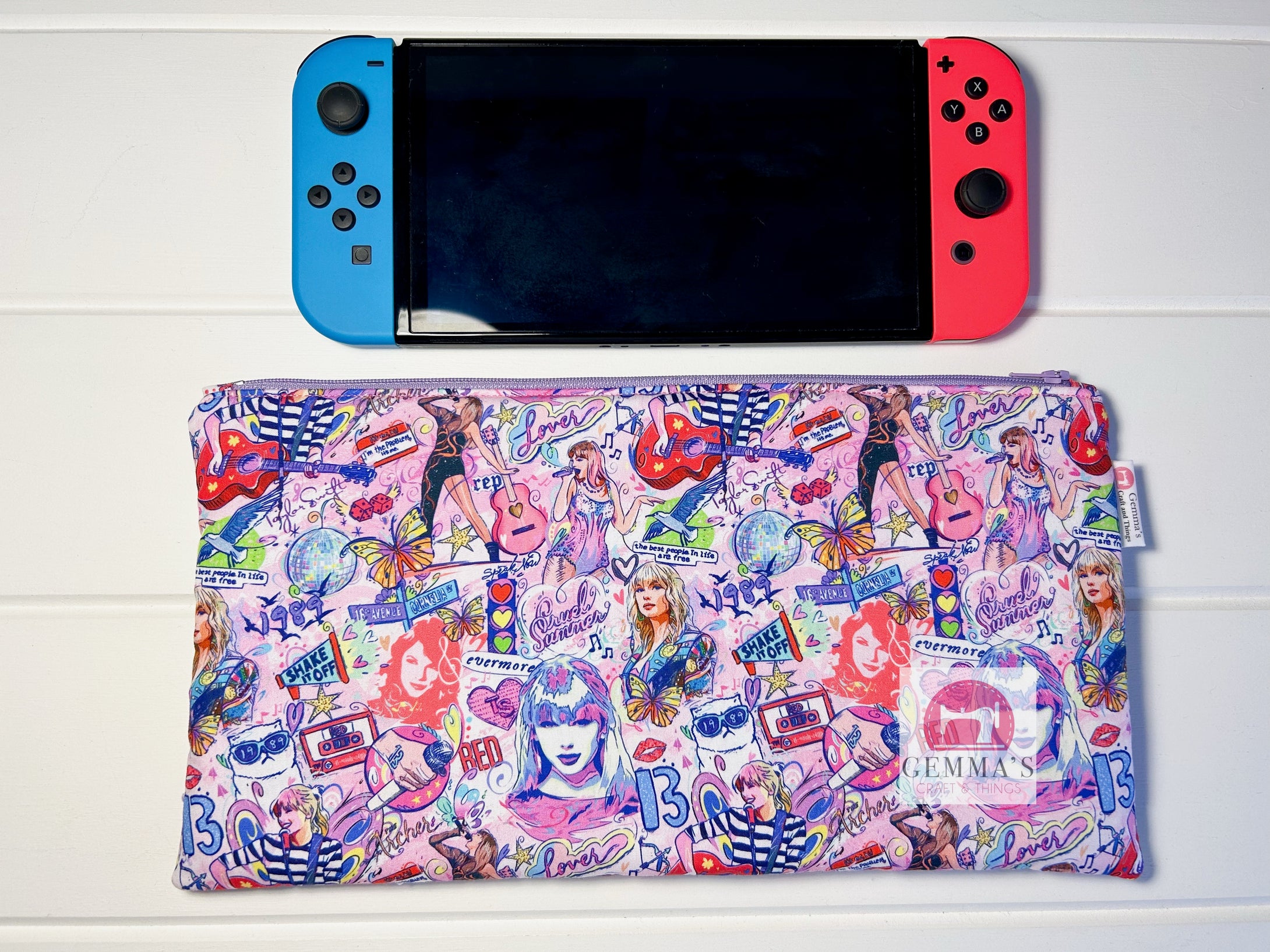 Purple Swiftie Nintendo Switch Case