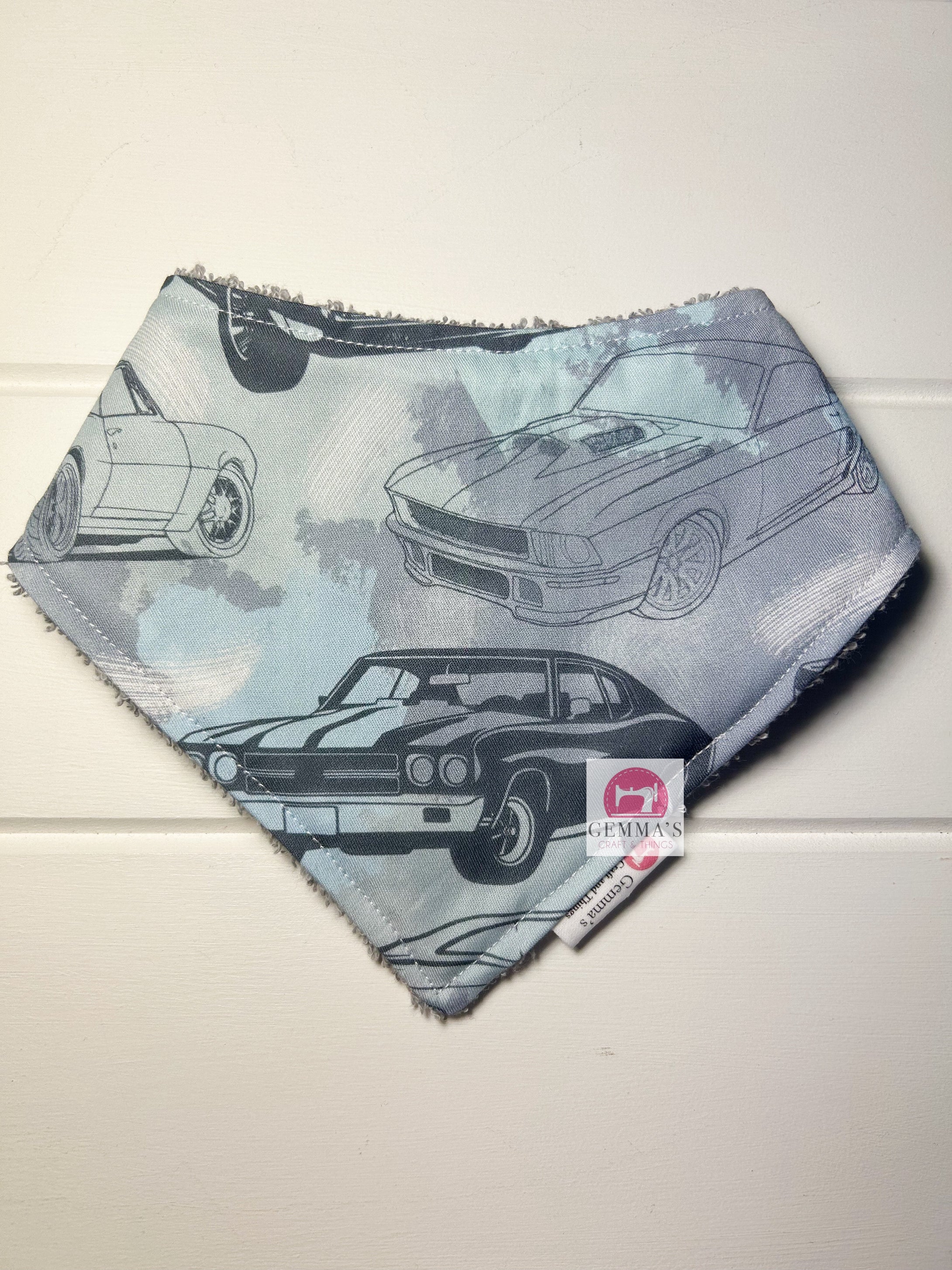 Vintage Car Bandanna Bib