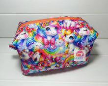 Load image into Gallery viewer, Rainbow Unicorn Quilted Pouch
