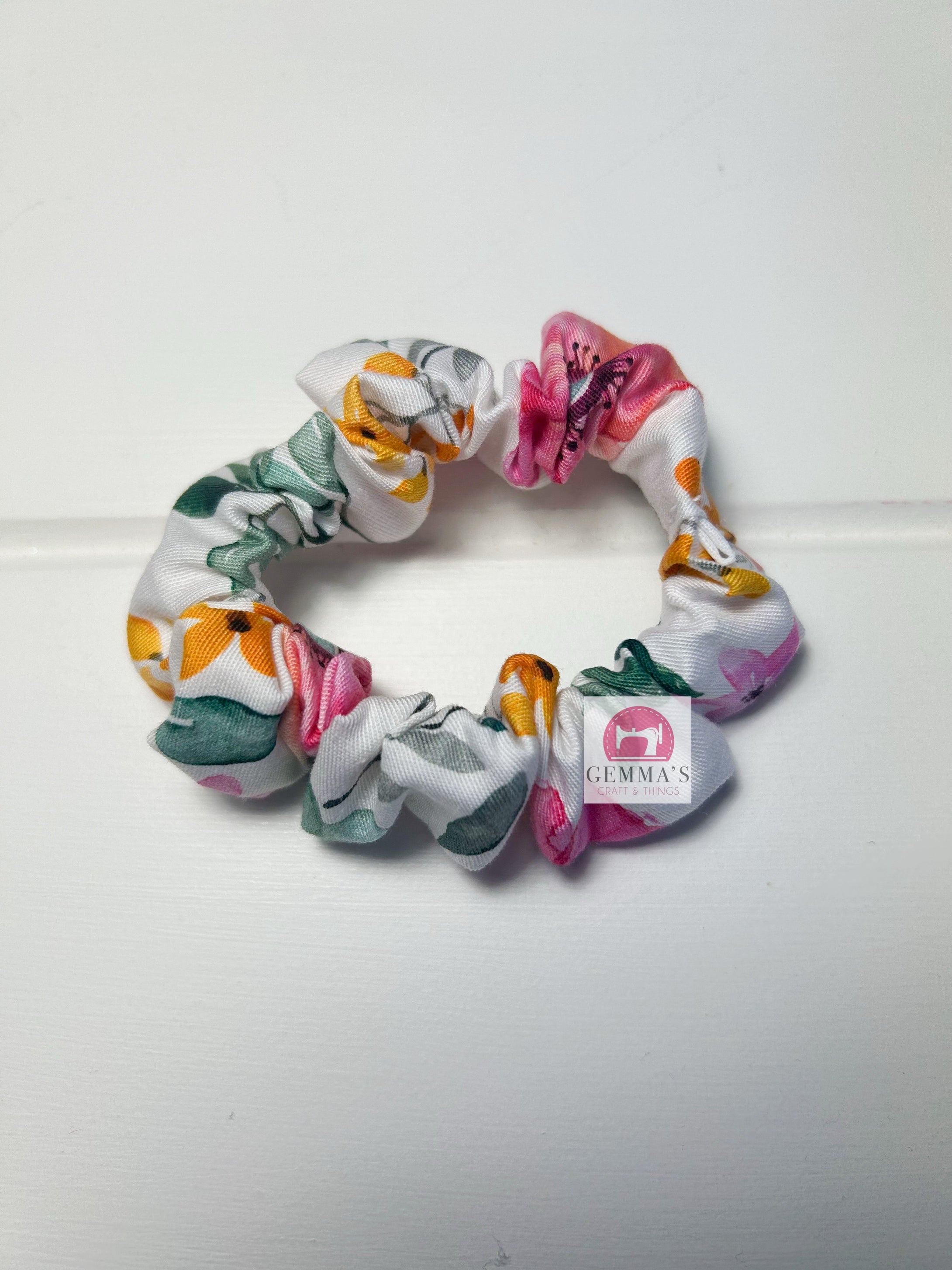 Floral Mini Scrunchie