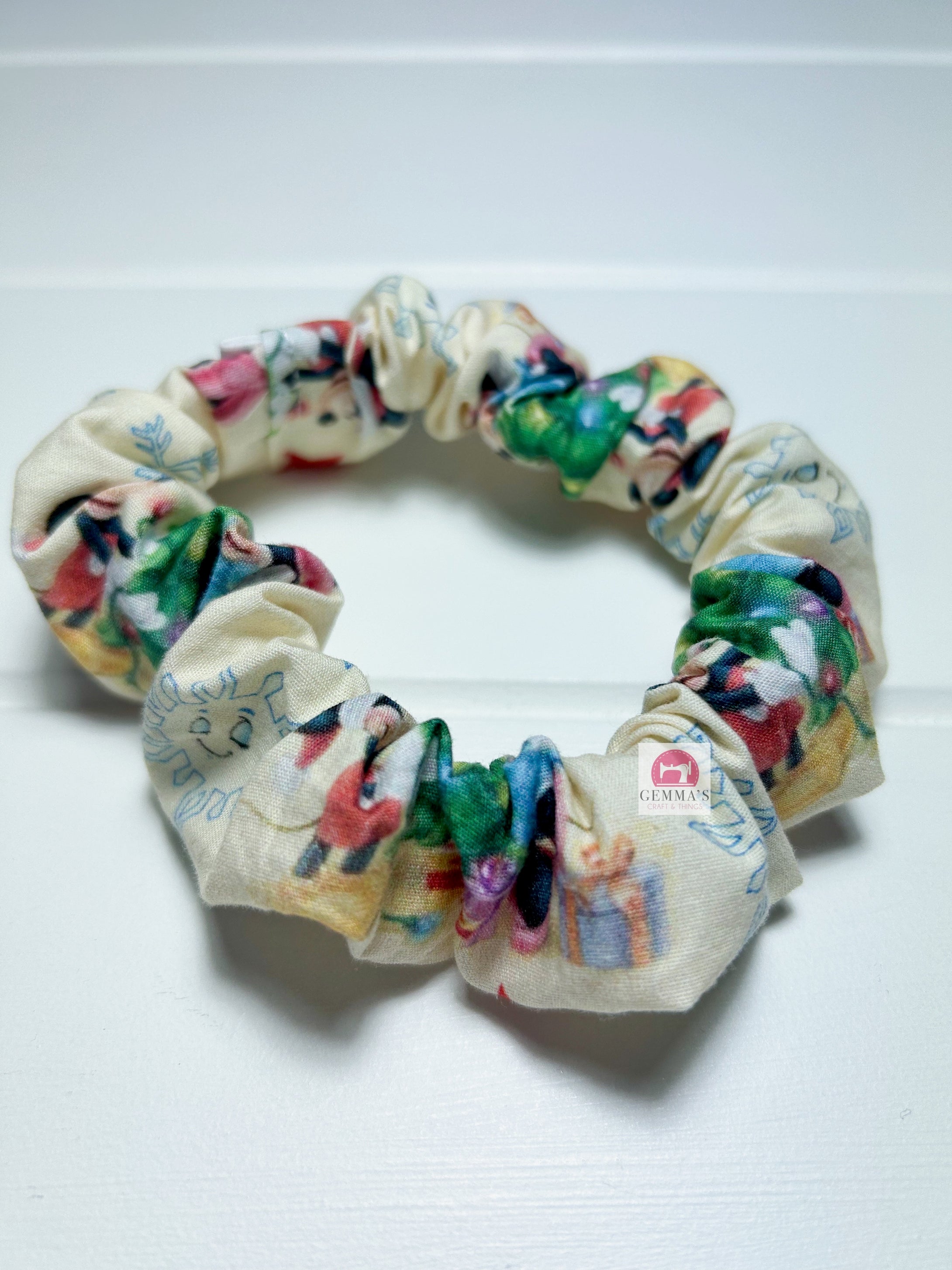 Vintage Mouse Christmas Scrunchie