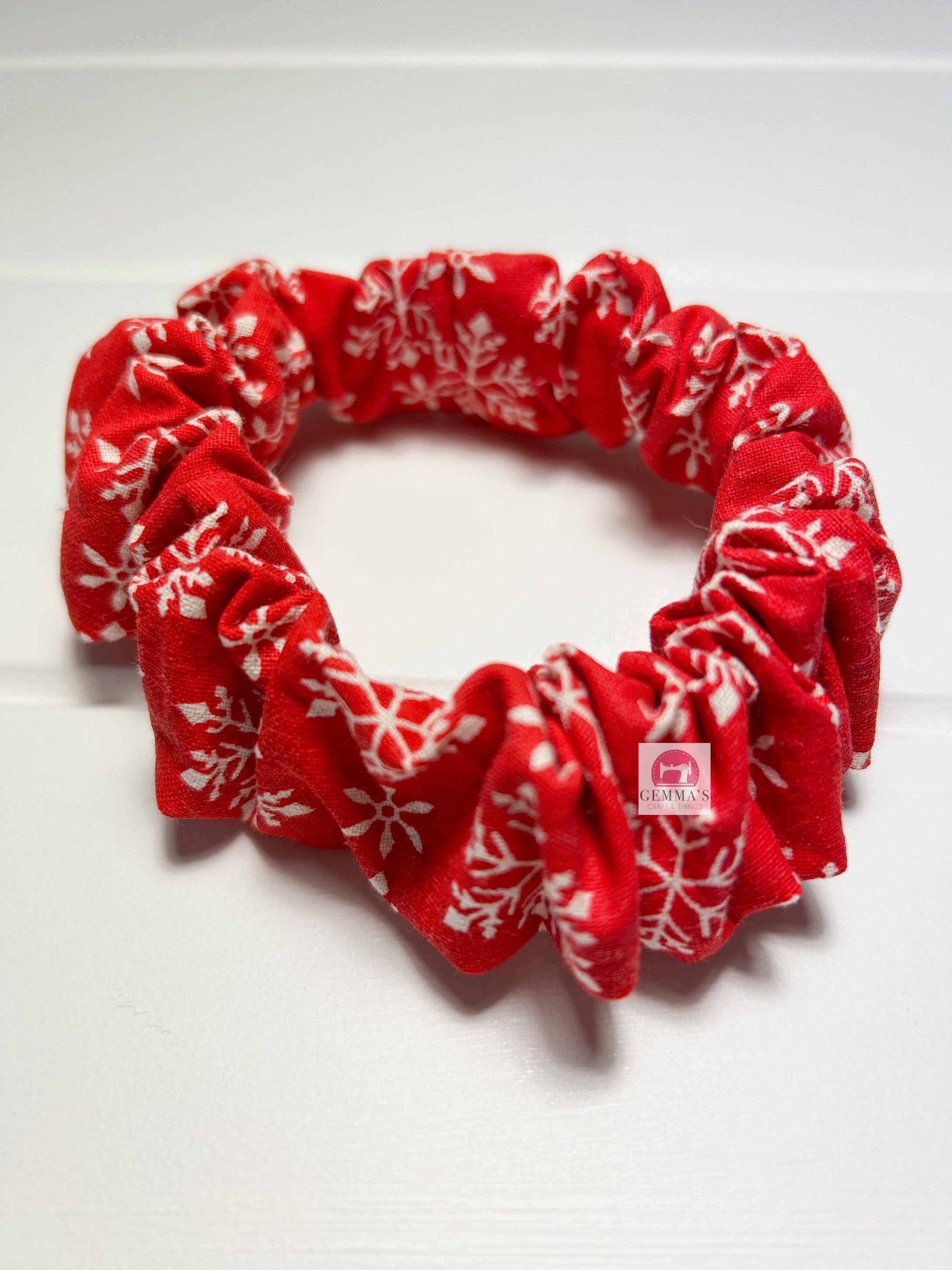 Snowflake Christmas Scrunchie