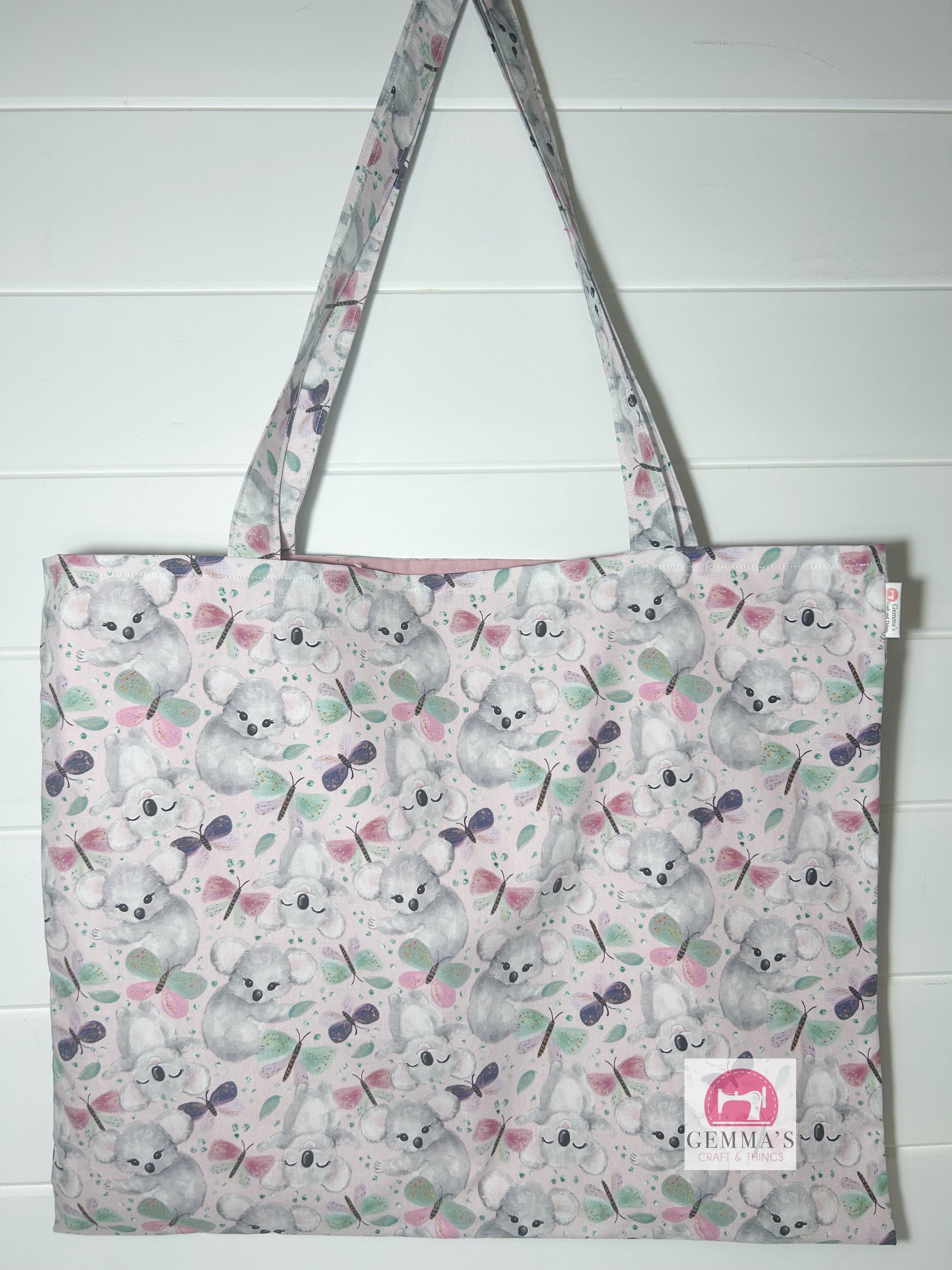 Pink Koala Shopping Bag