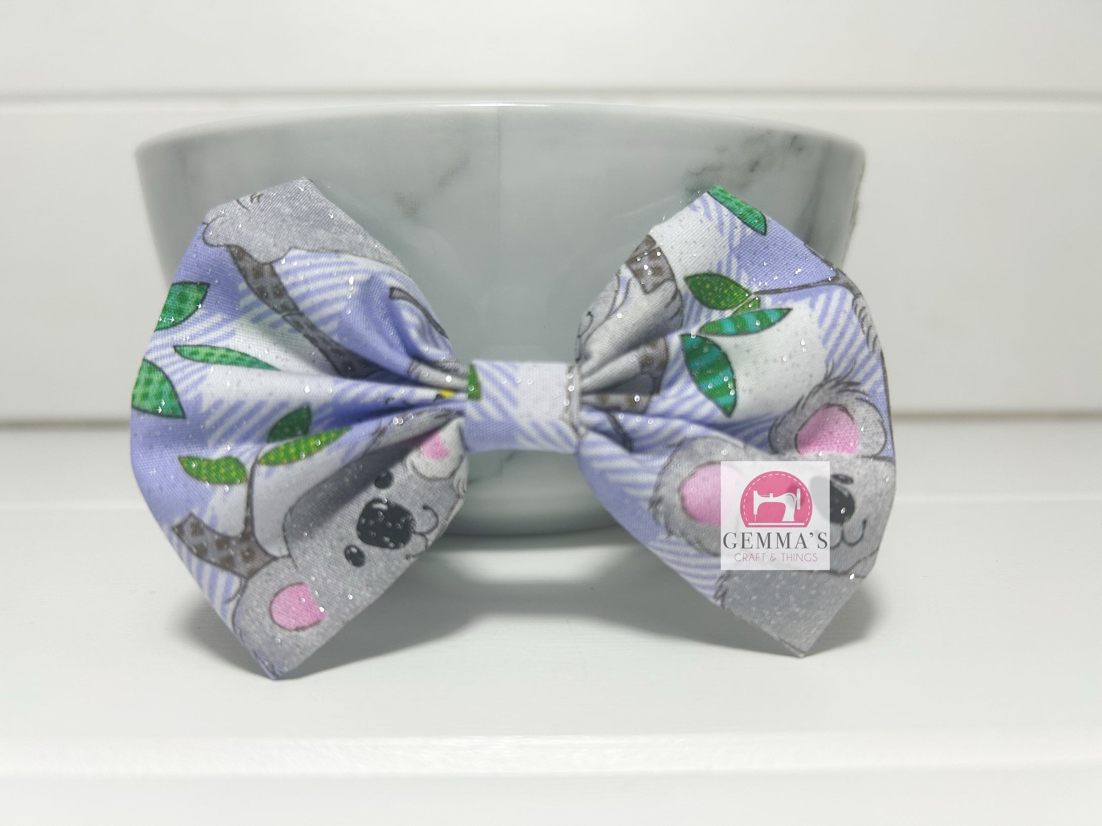 Glitter Koala Large Bow