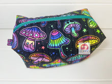 Load image into Gallery viewer, Rainbow Mushroom Quilted Pouch
